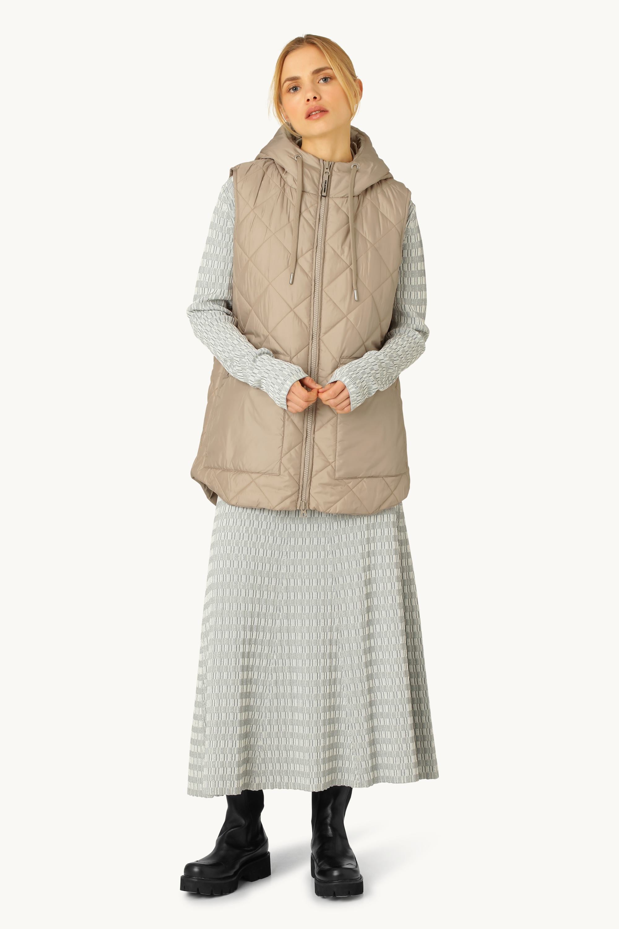 Padded Short Vest - Cobblestone