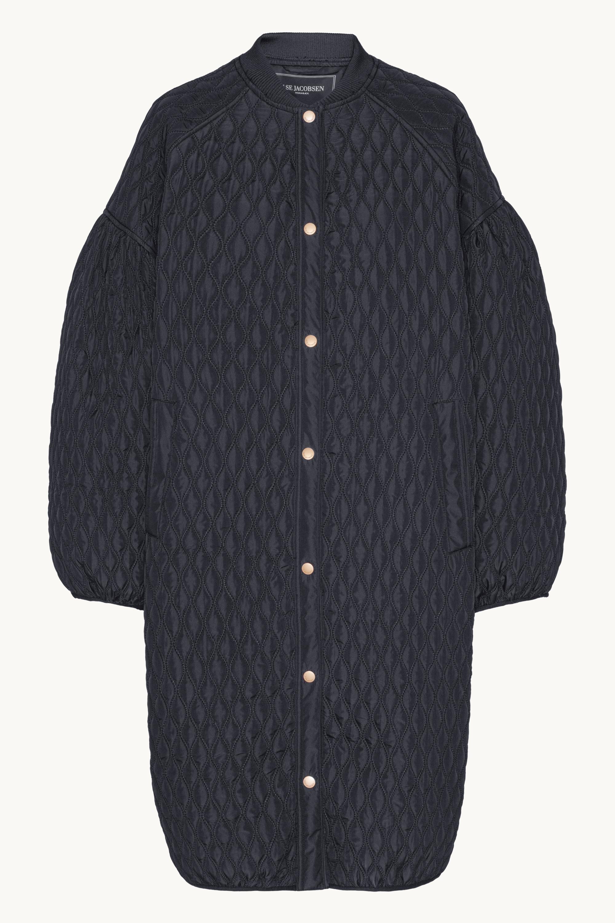 Long Quilt Jacket - Dark Indigo