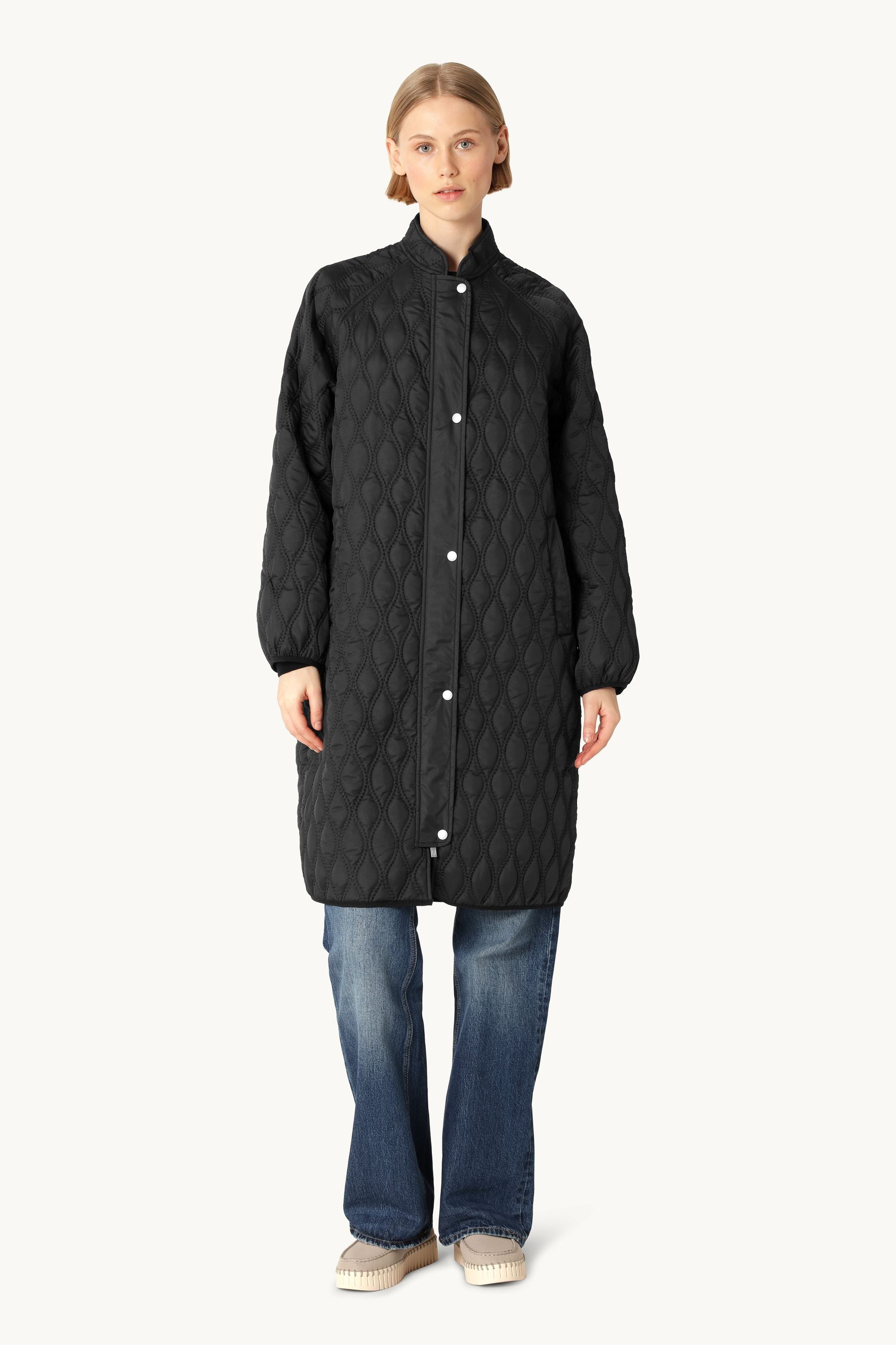 Long Quilt Jacket - Black
