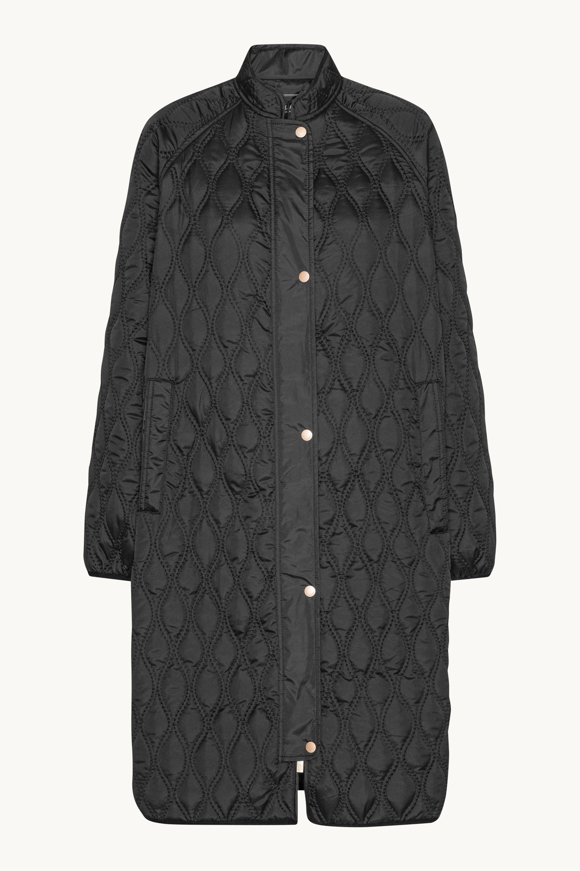 Long Quilt Jacket - Black