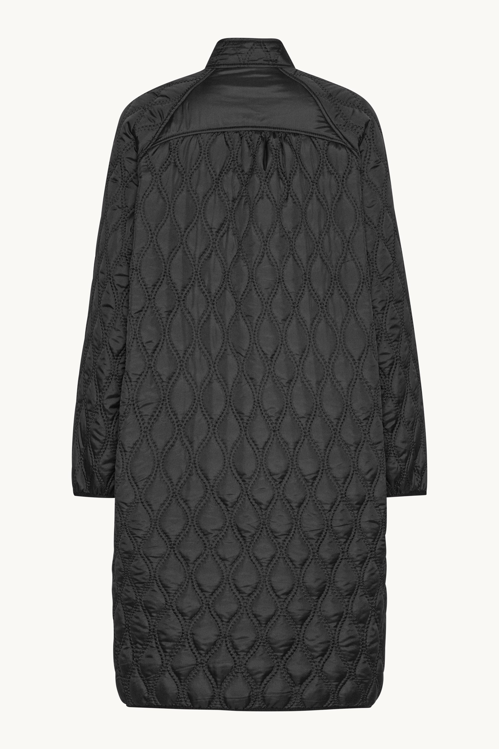 Long Quilt Jacket - Black