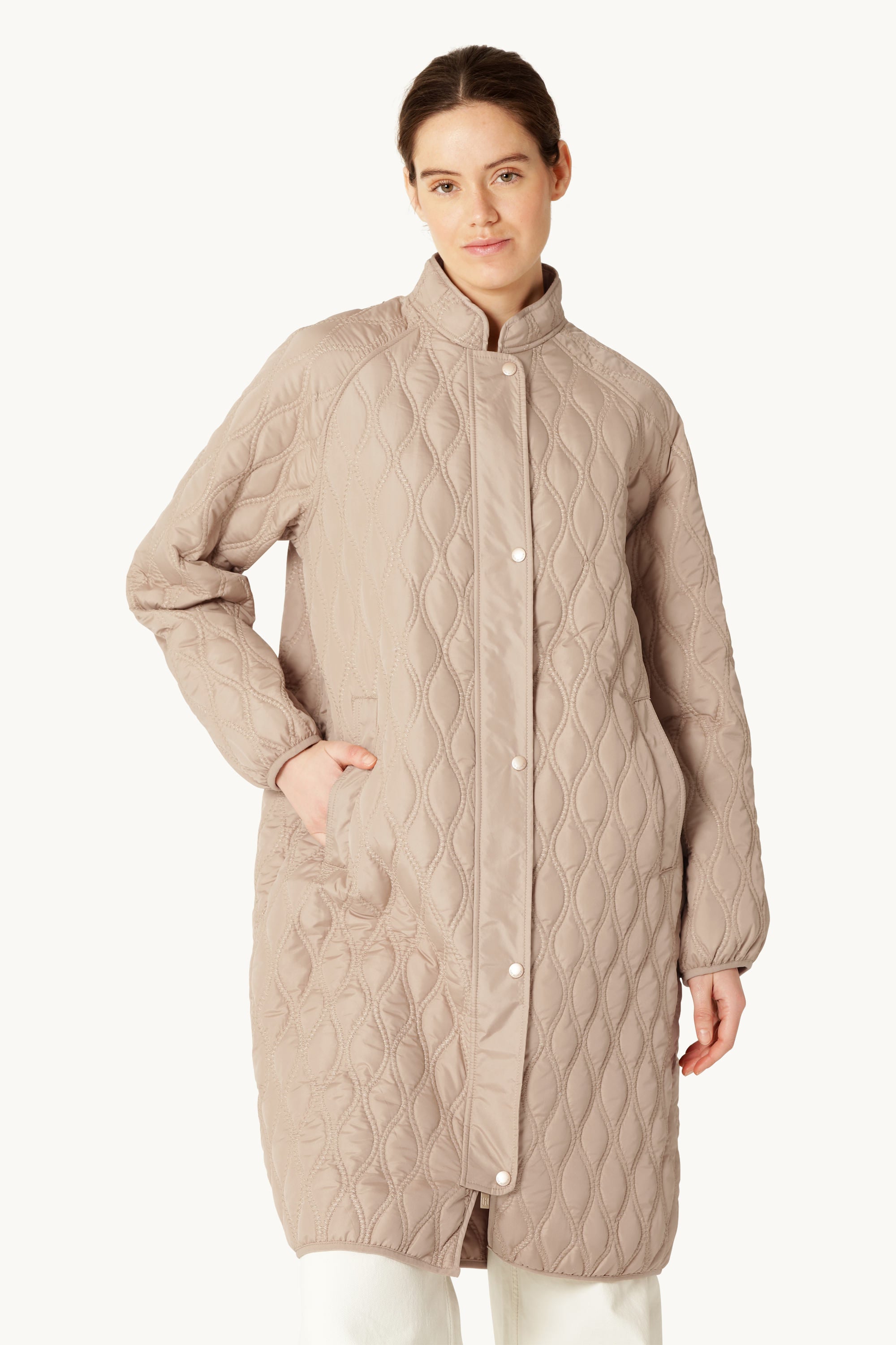 Long Quilt Jacket - Wheat