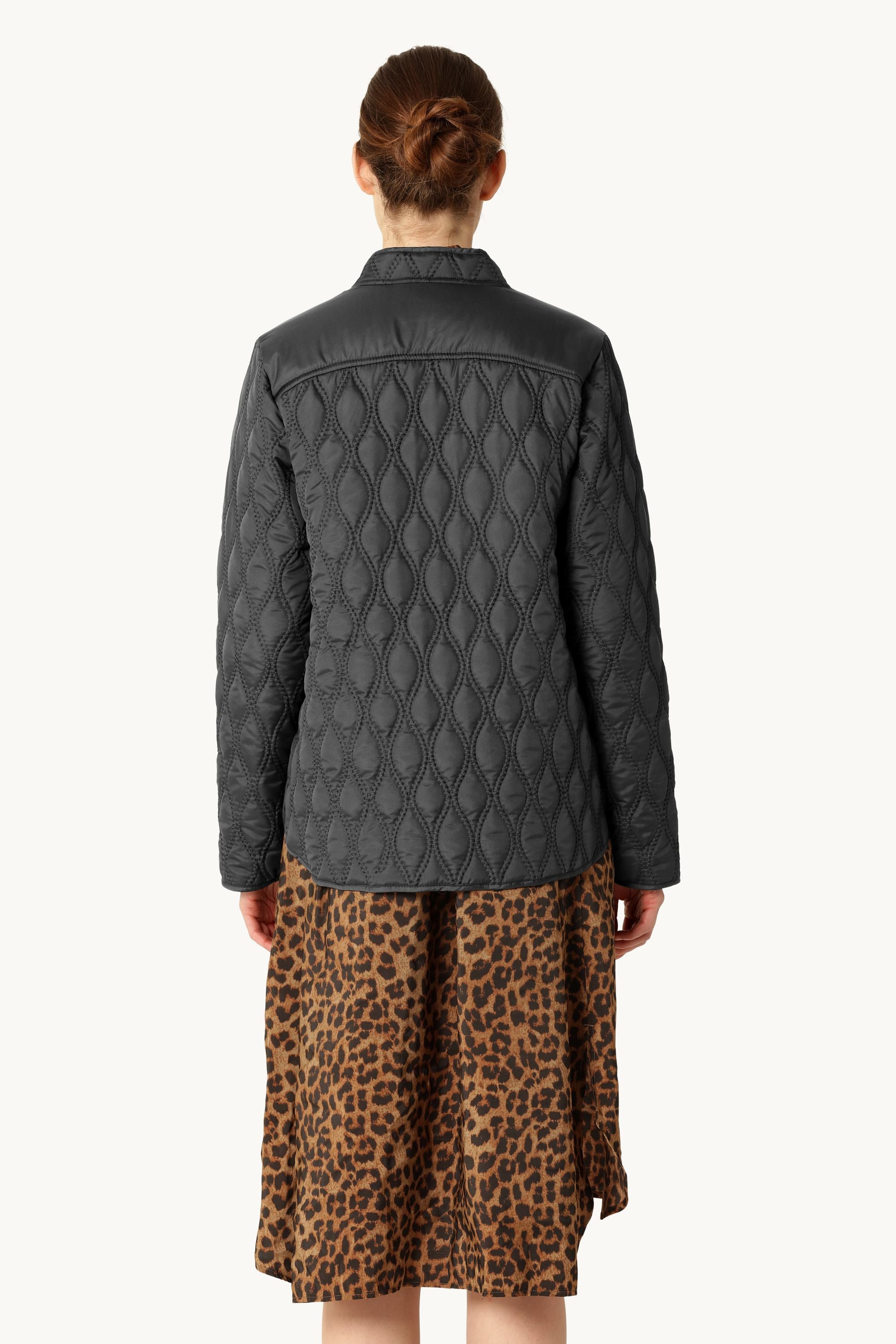 Short Quilt Jacket - Black