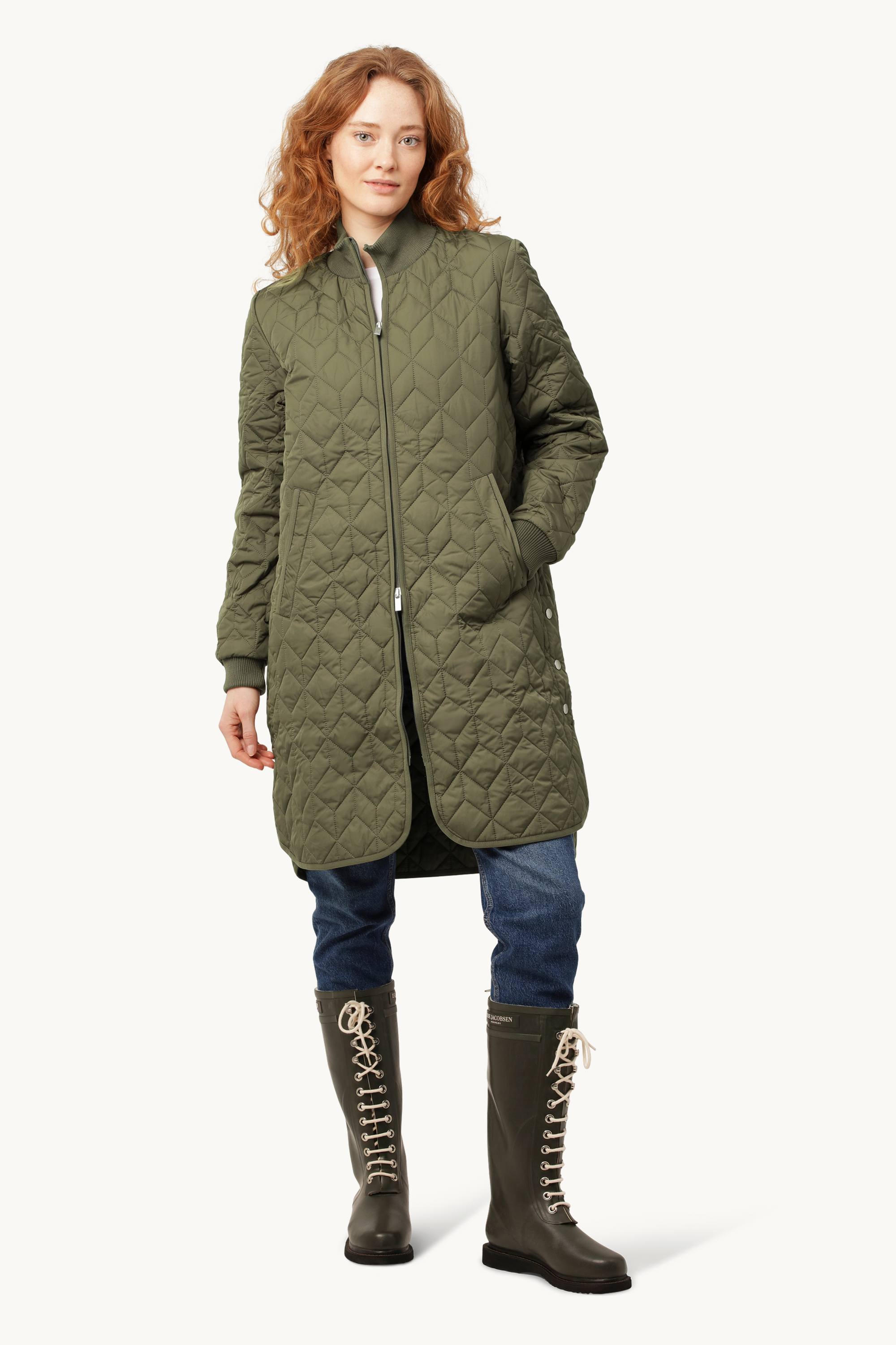 Chaqueta Larga Acolchada - Army