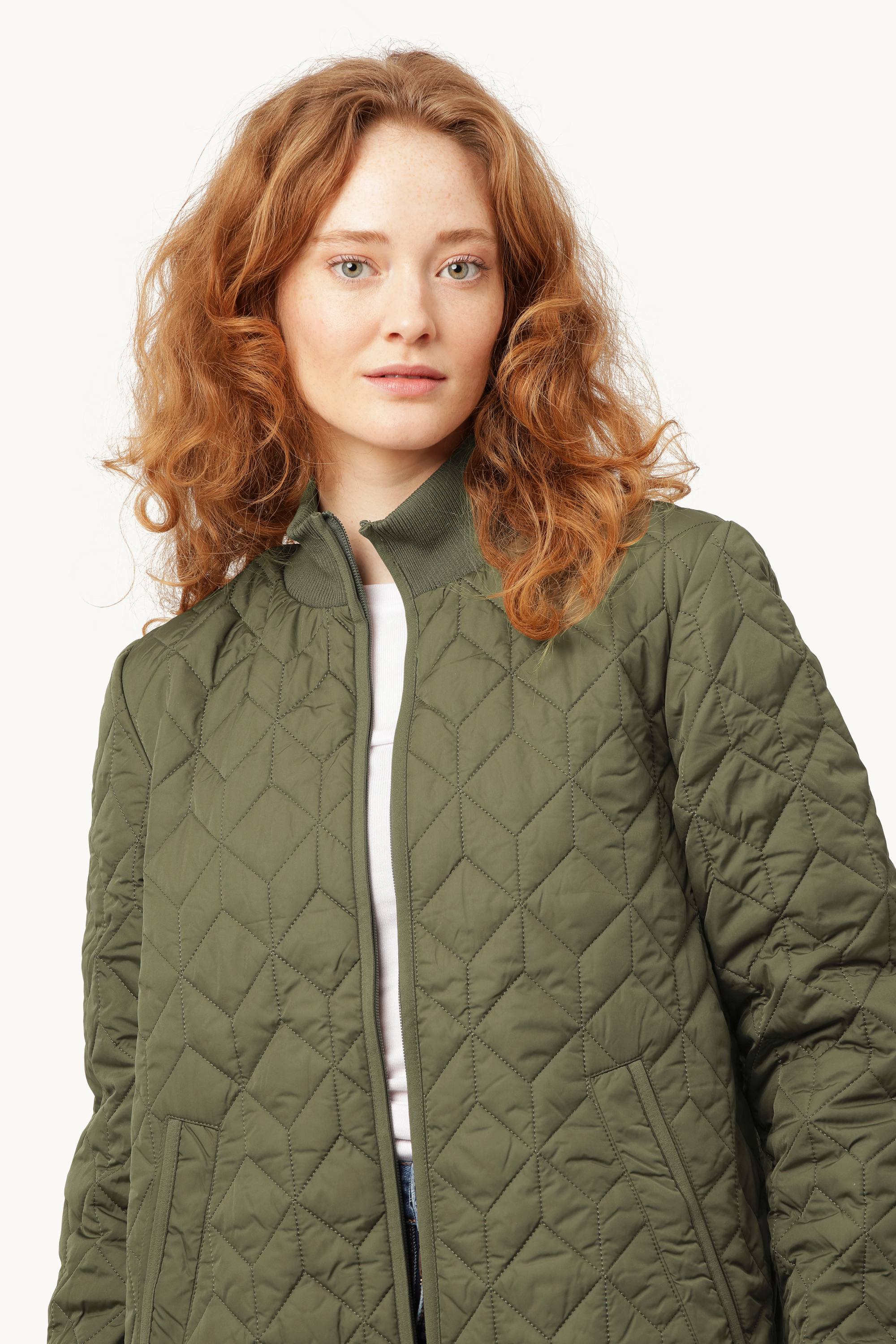 Chaqueta Larga Acolchada - Army