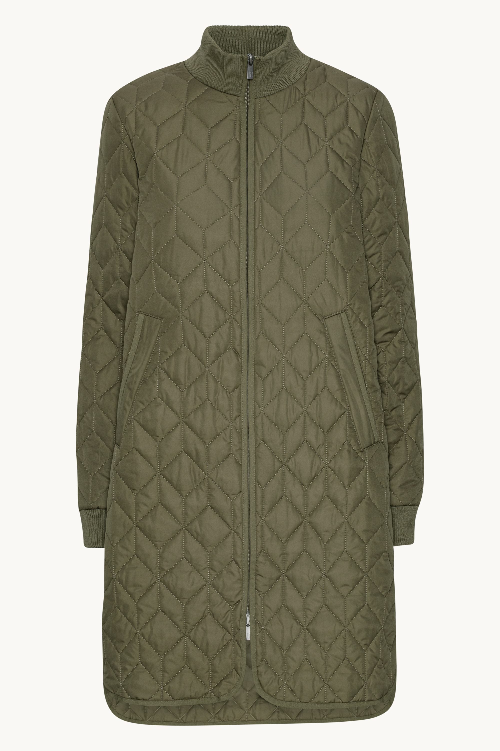 Chaqueta Larga Acolchada - Army