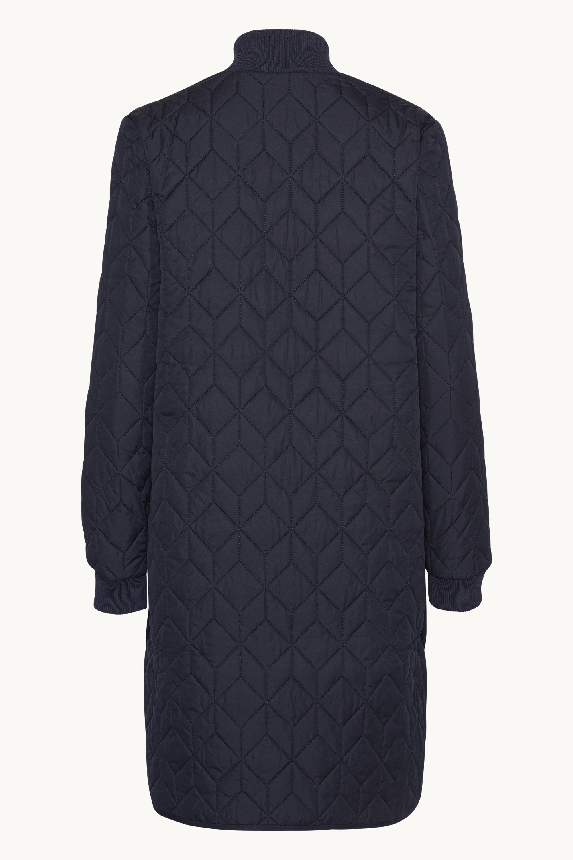 Chaqueta Larga Acolchada - Dark Indigo