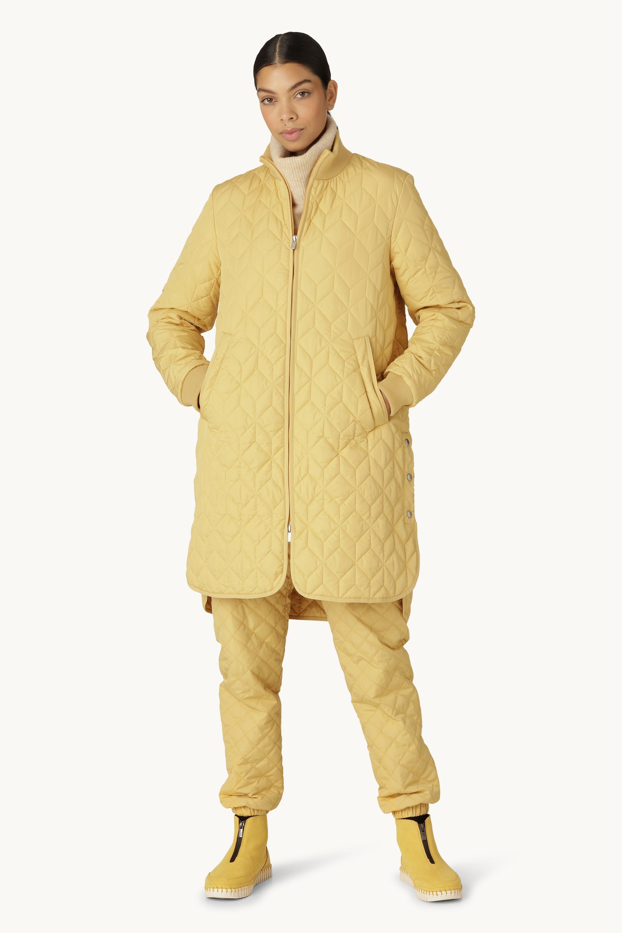 Chaqueta Larga Acolchada - Marigold