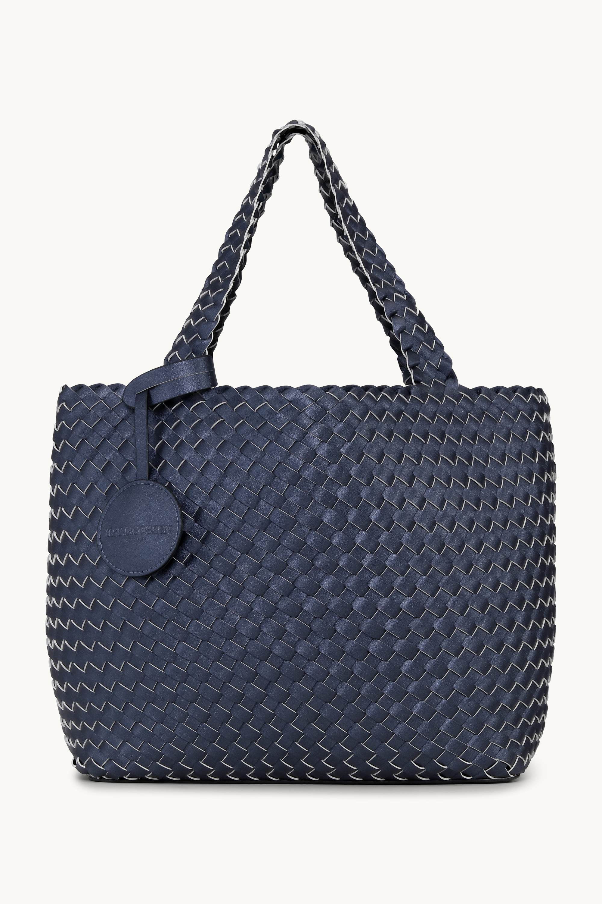 Tote Bag Trenzado - Ombre Blue Metallic Ombre Blue