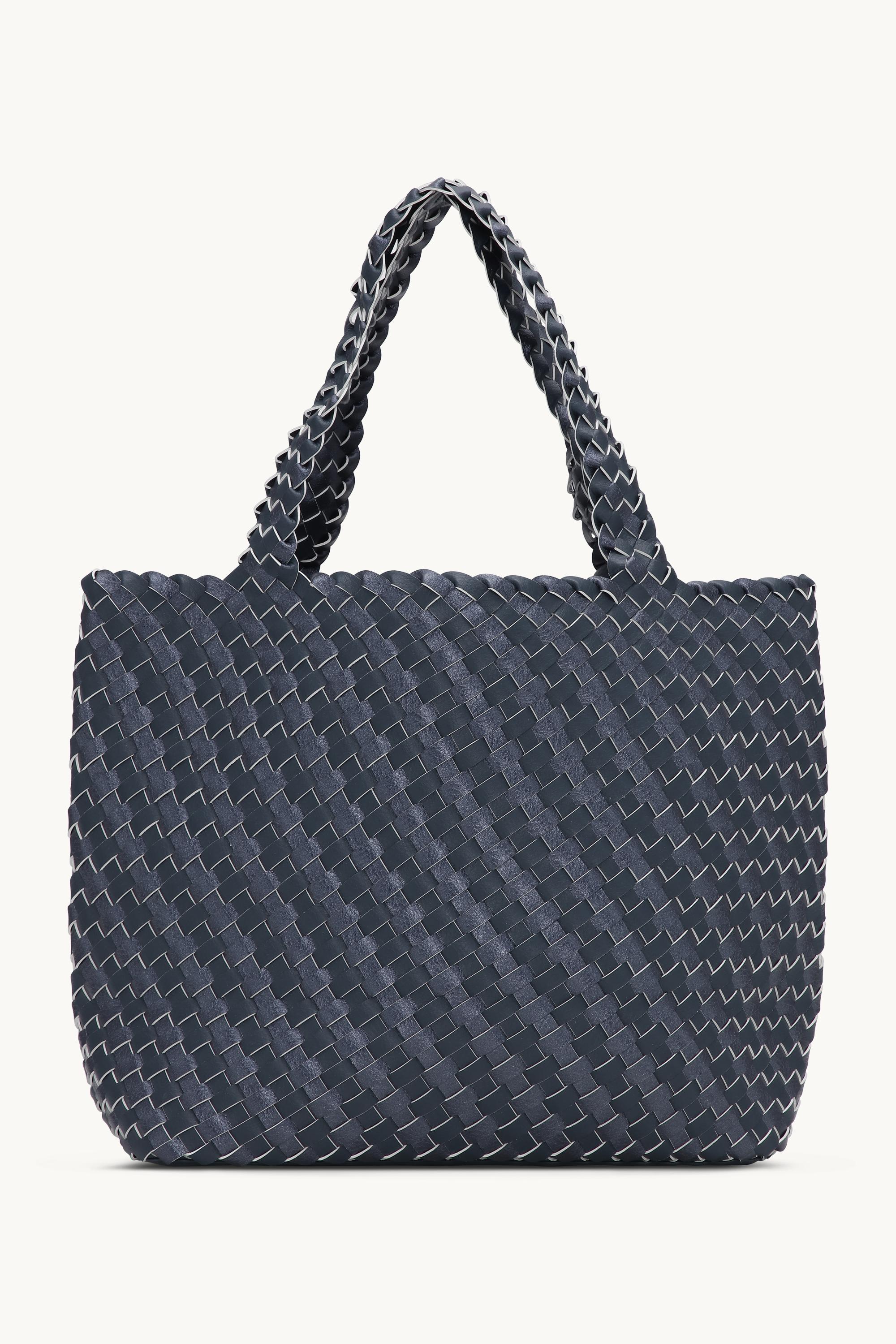 Tote Bag Trenzado - Ombre Blue Metallic Ombre Blue