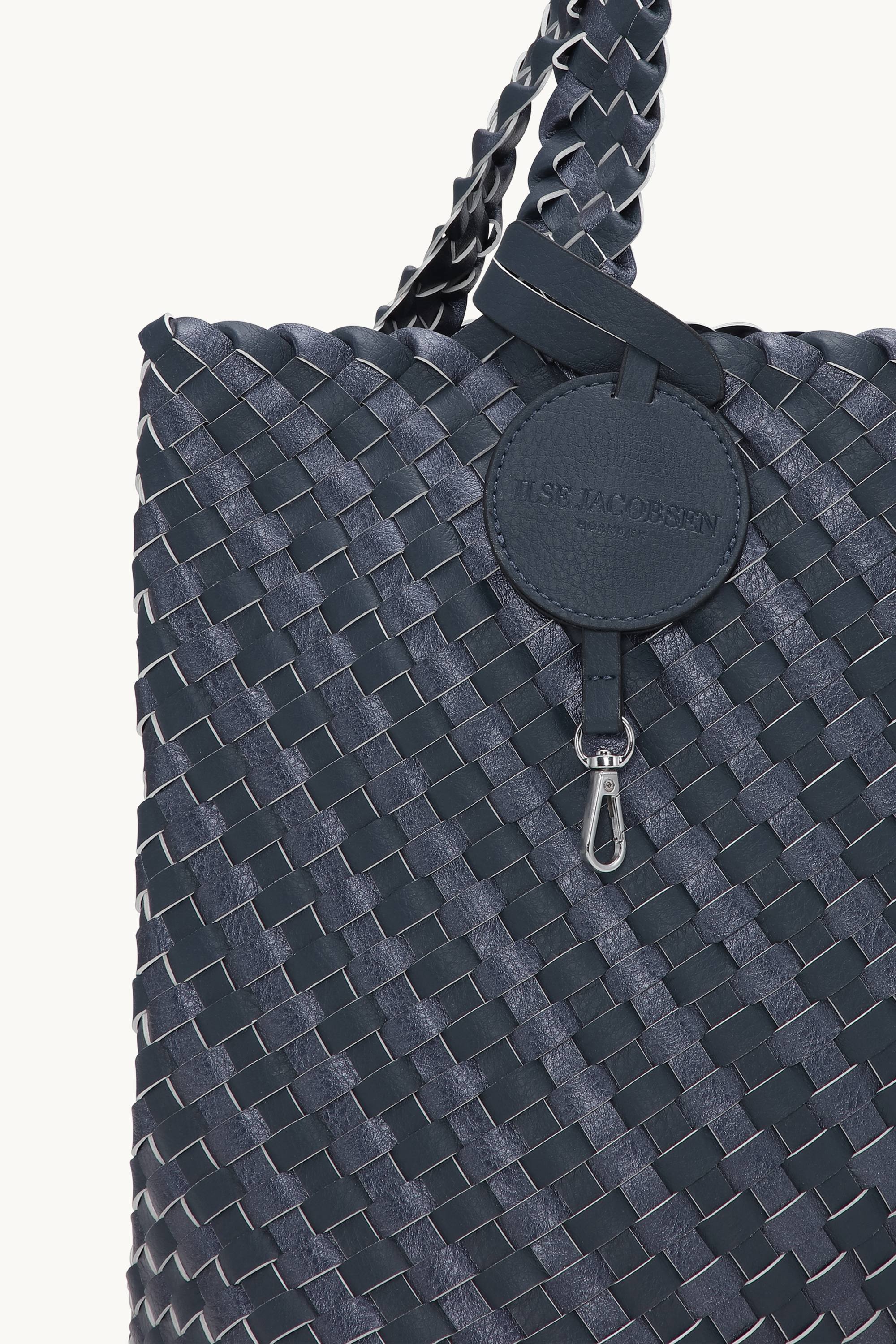 Tote Bag Trenzado - Ombre Blue Metallic Ombre Blue