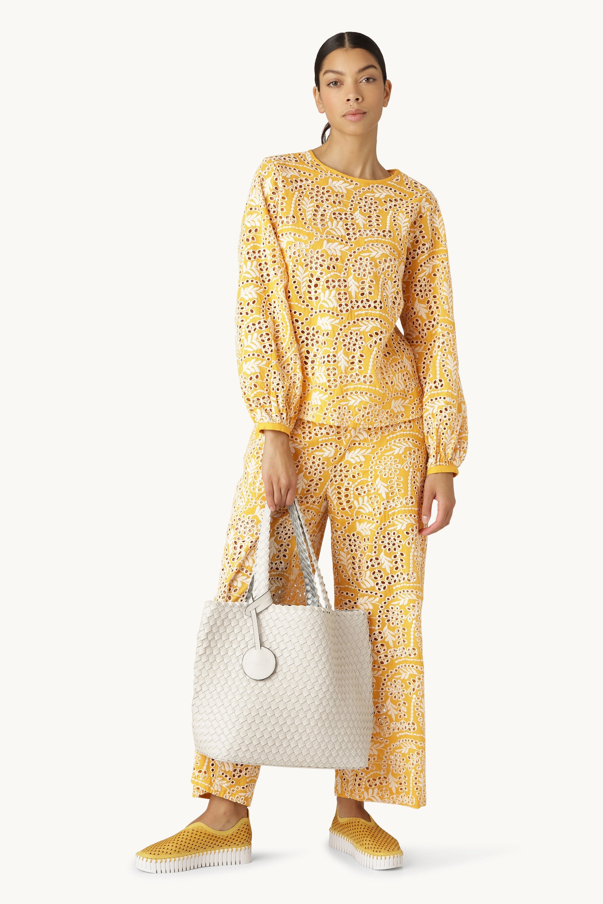 Tote Bag Trenzado - Moonstruck Silver