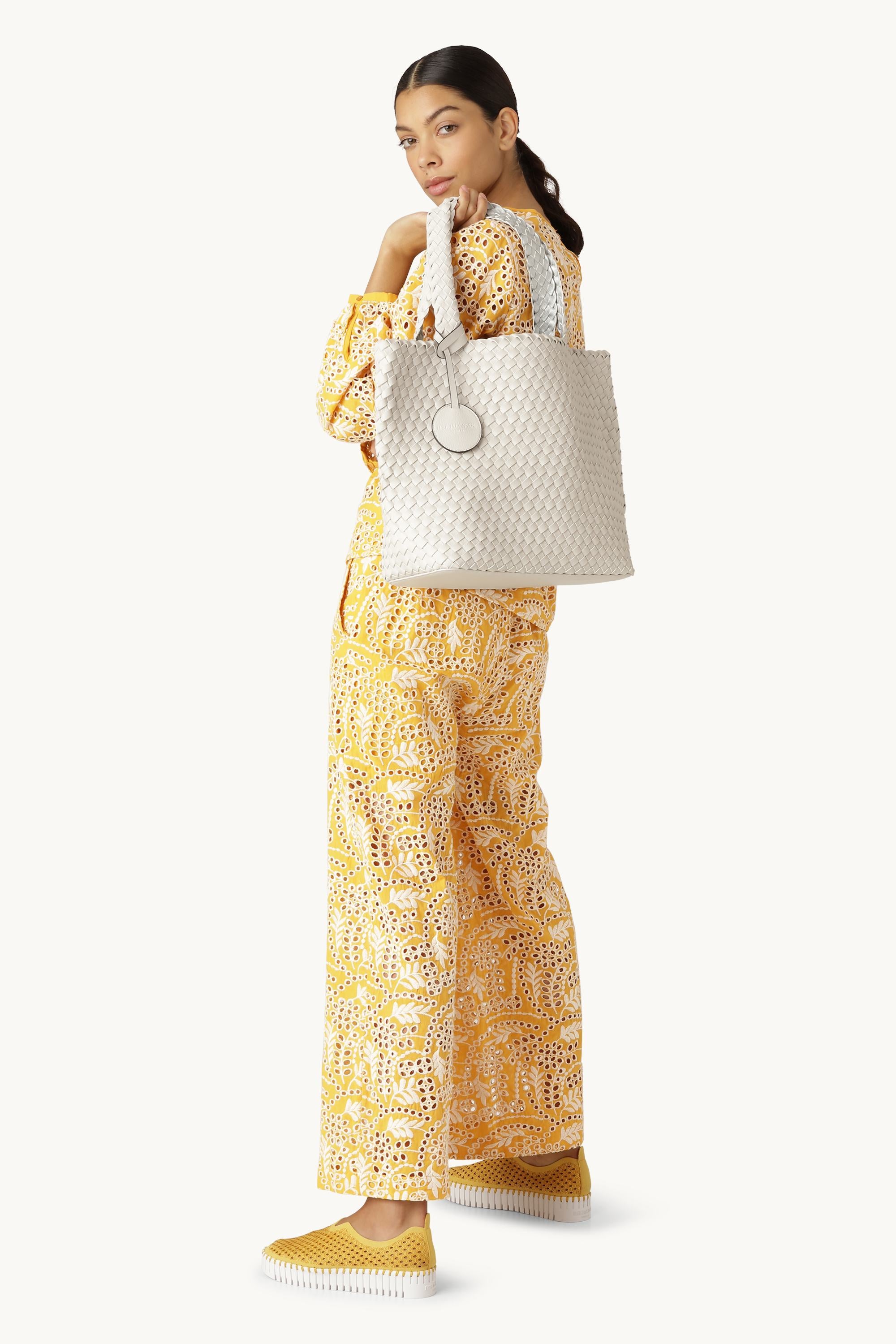Tote Bag Trenzado - Moonstruck Silver
