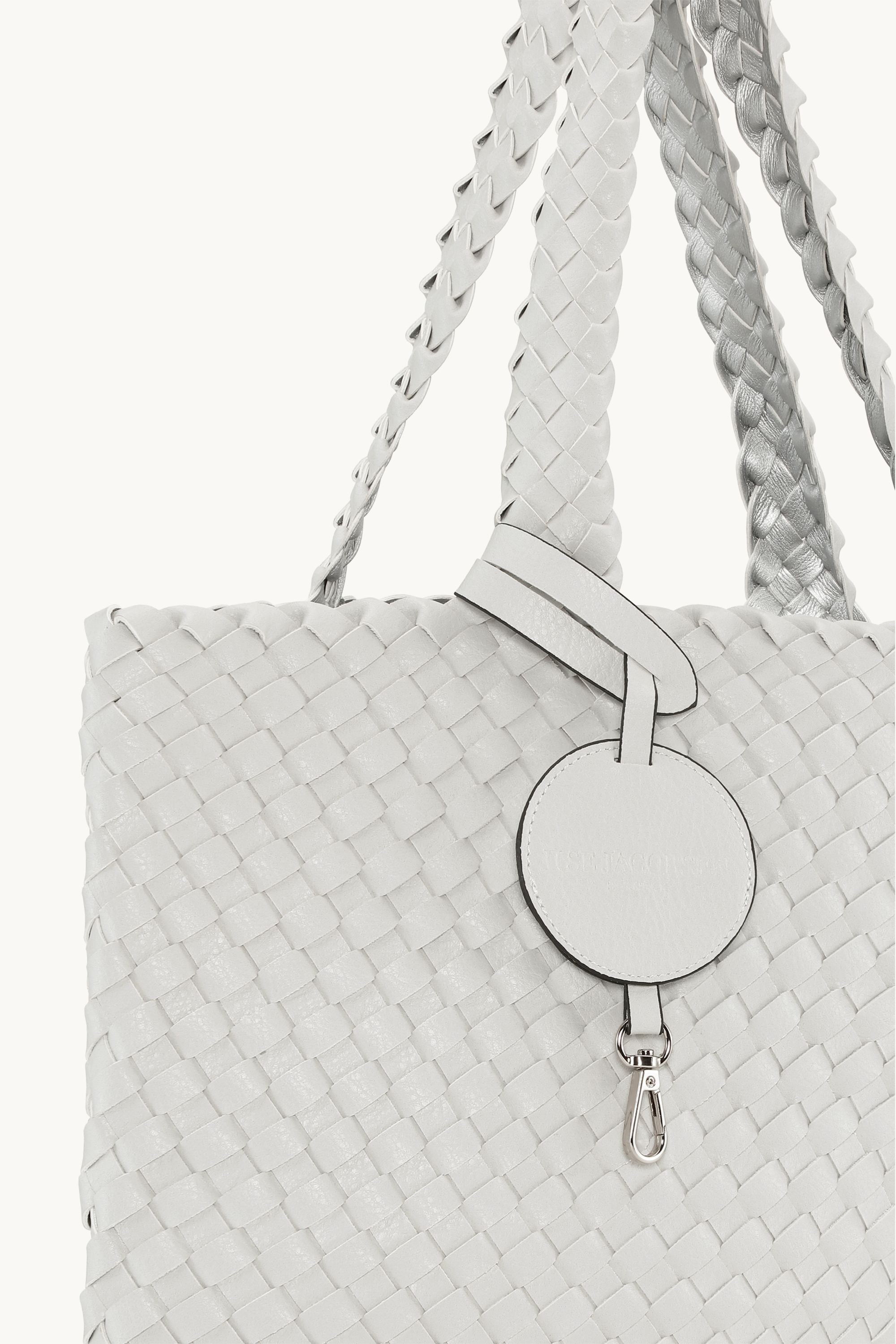 Tote Bag Trenzado - Moonstruck Silver