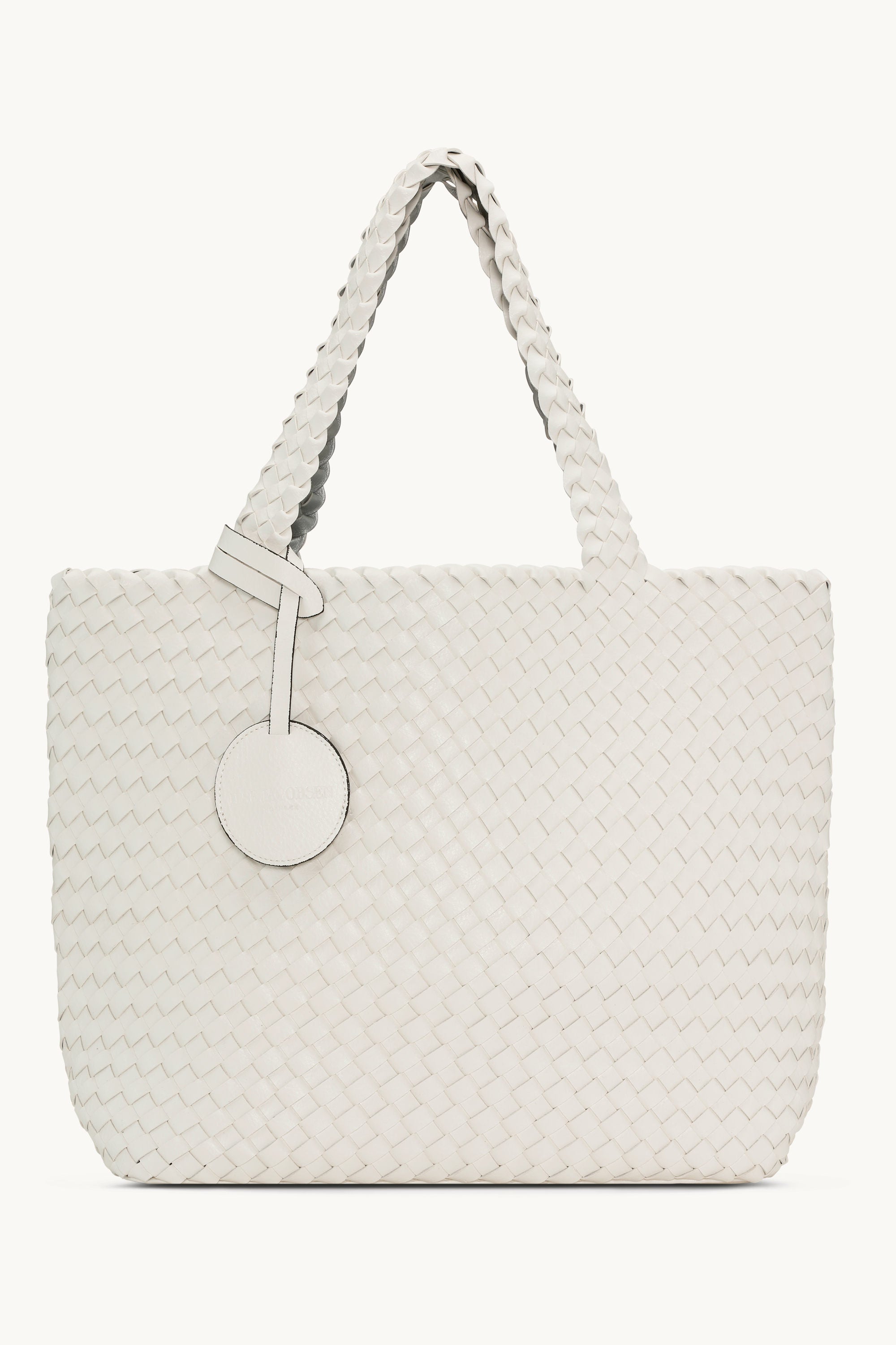 Tote Bag Trenzado - White Silver