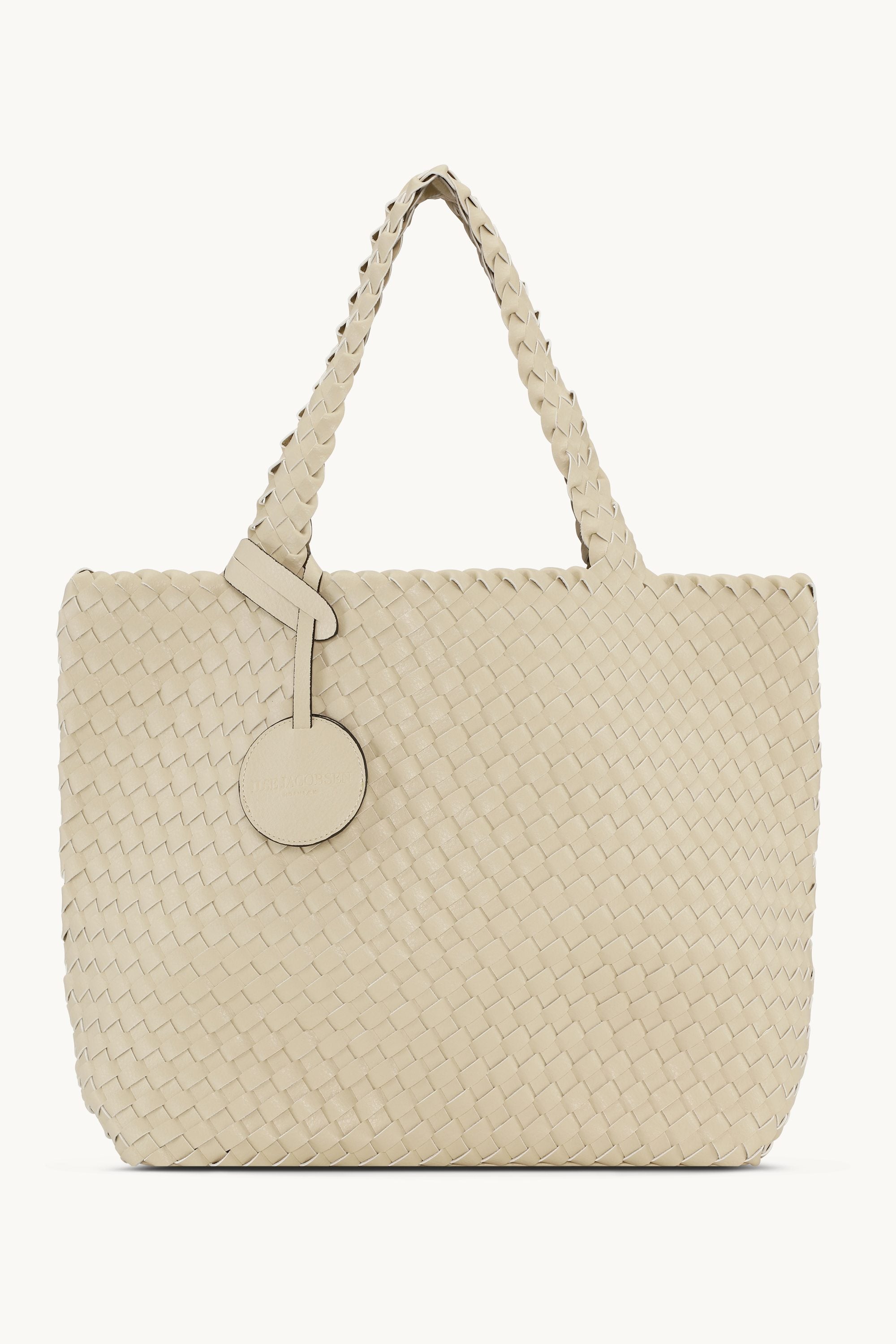 Tote Bag Trenzado - Ivory Platin