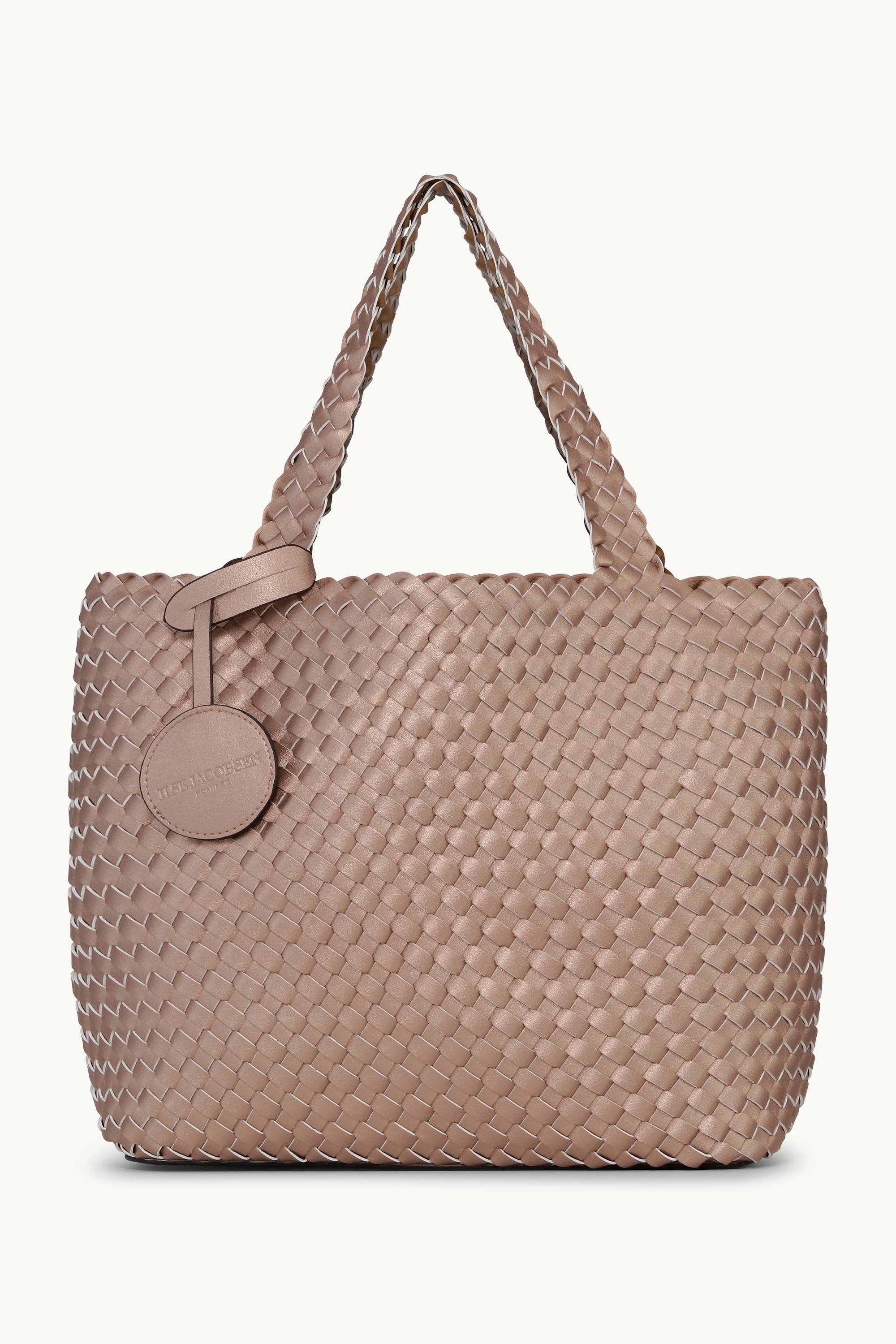 Tote Bag Trenzado - Mocca Metallic Mocca