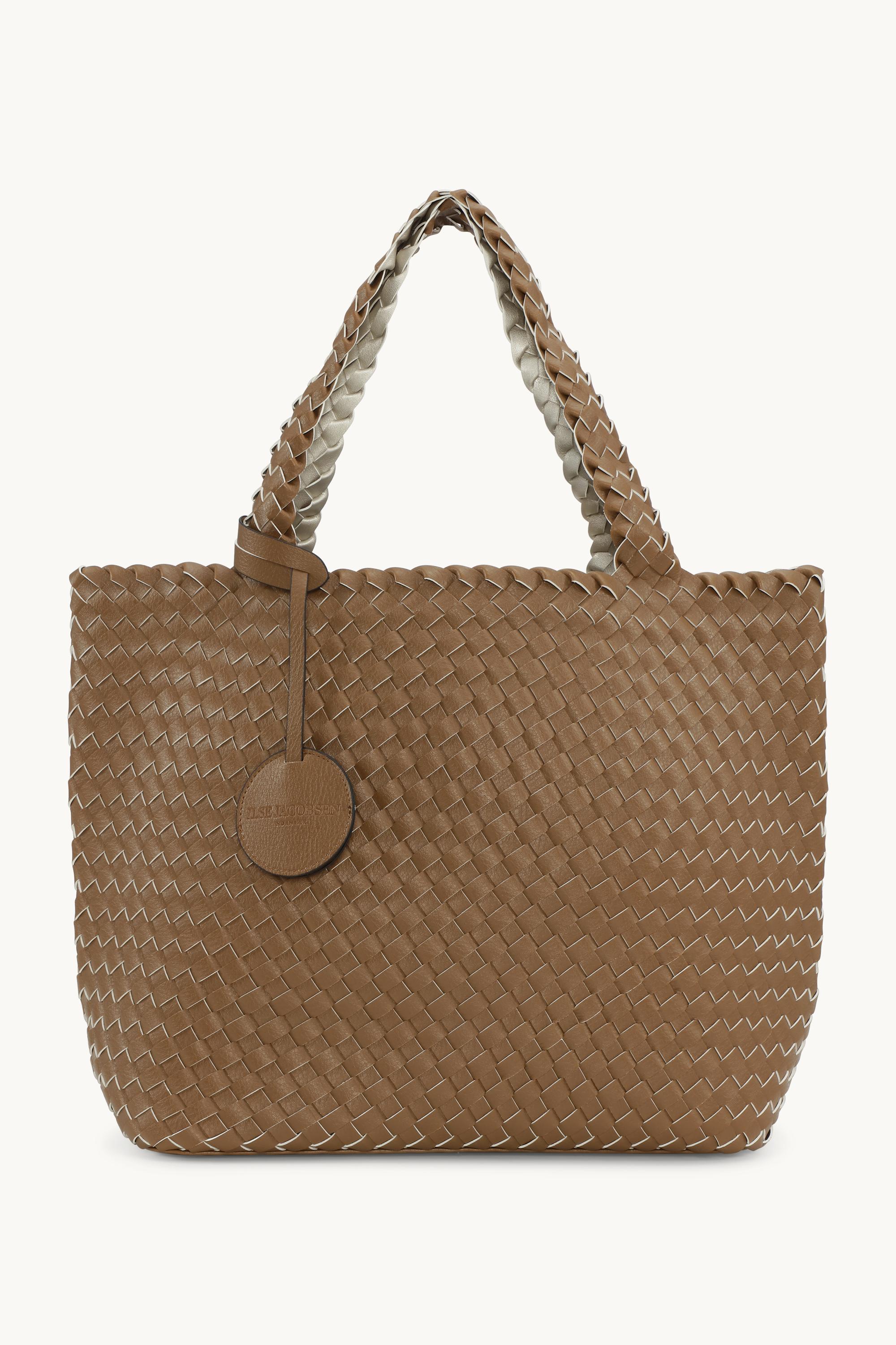 Tote Bag Trenzado - Goldy Sand Dollar Metallic
