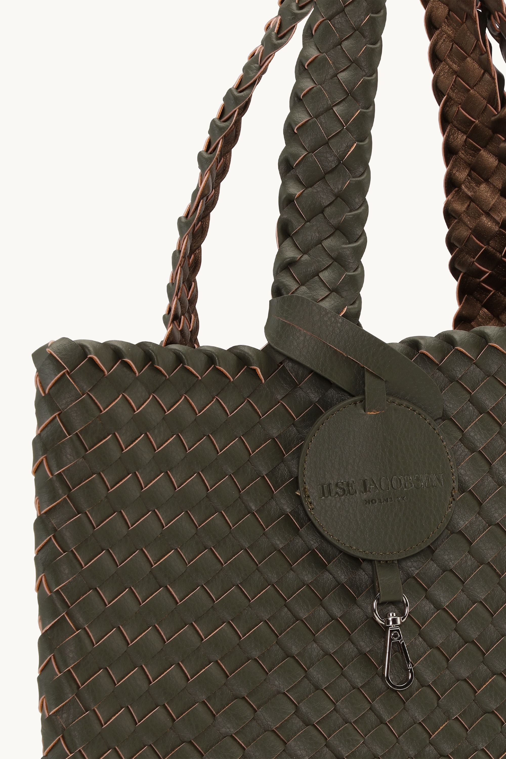 Tote Bag Trenzado - Army Olive Leaf