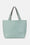 Tote Bag Trenzado - Beach Glass Metallic Mint