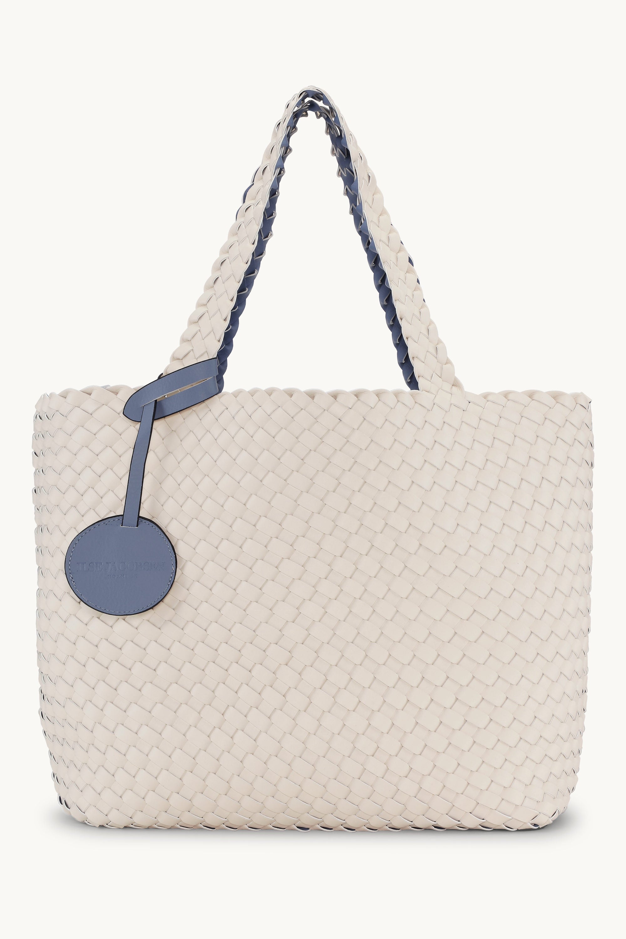 Tote Bag Trenzado - Blue Cloud Egg White