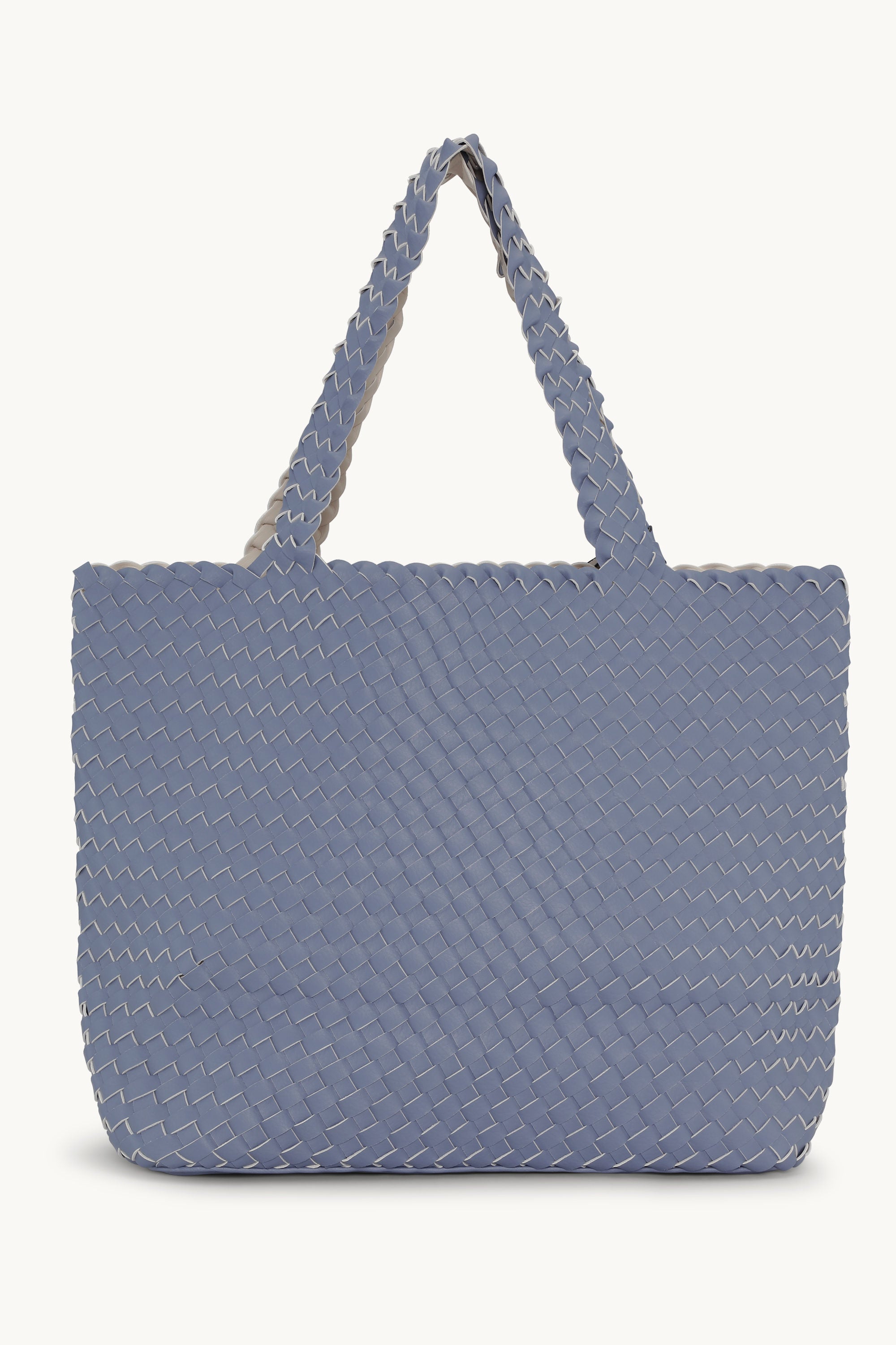 Tote Bag Trenzado - Blue Cloud Egg White