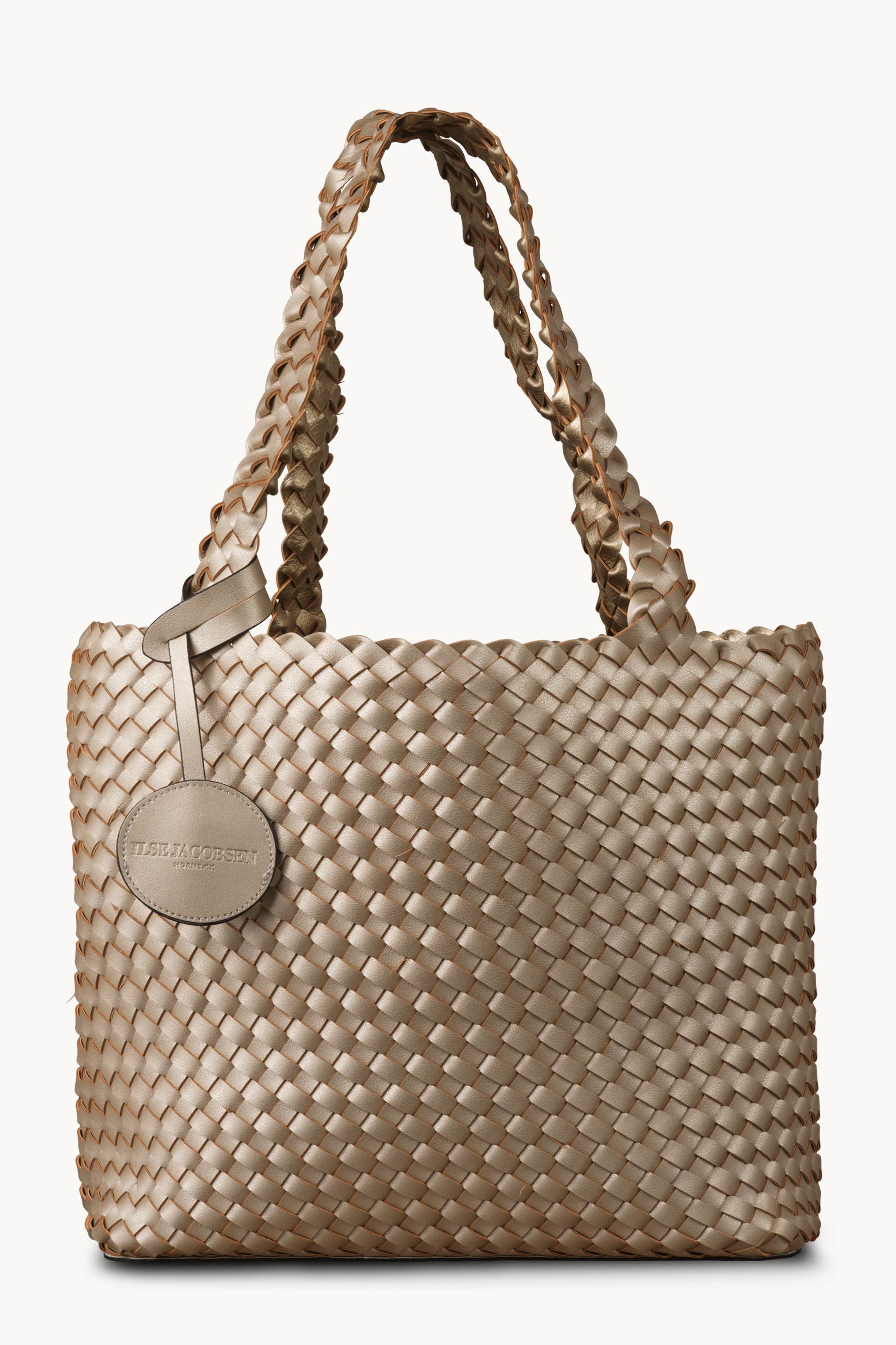 Tote Bag Trenzado - Platin Silver