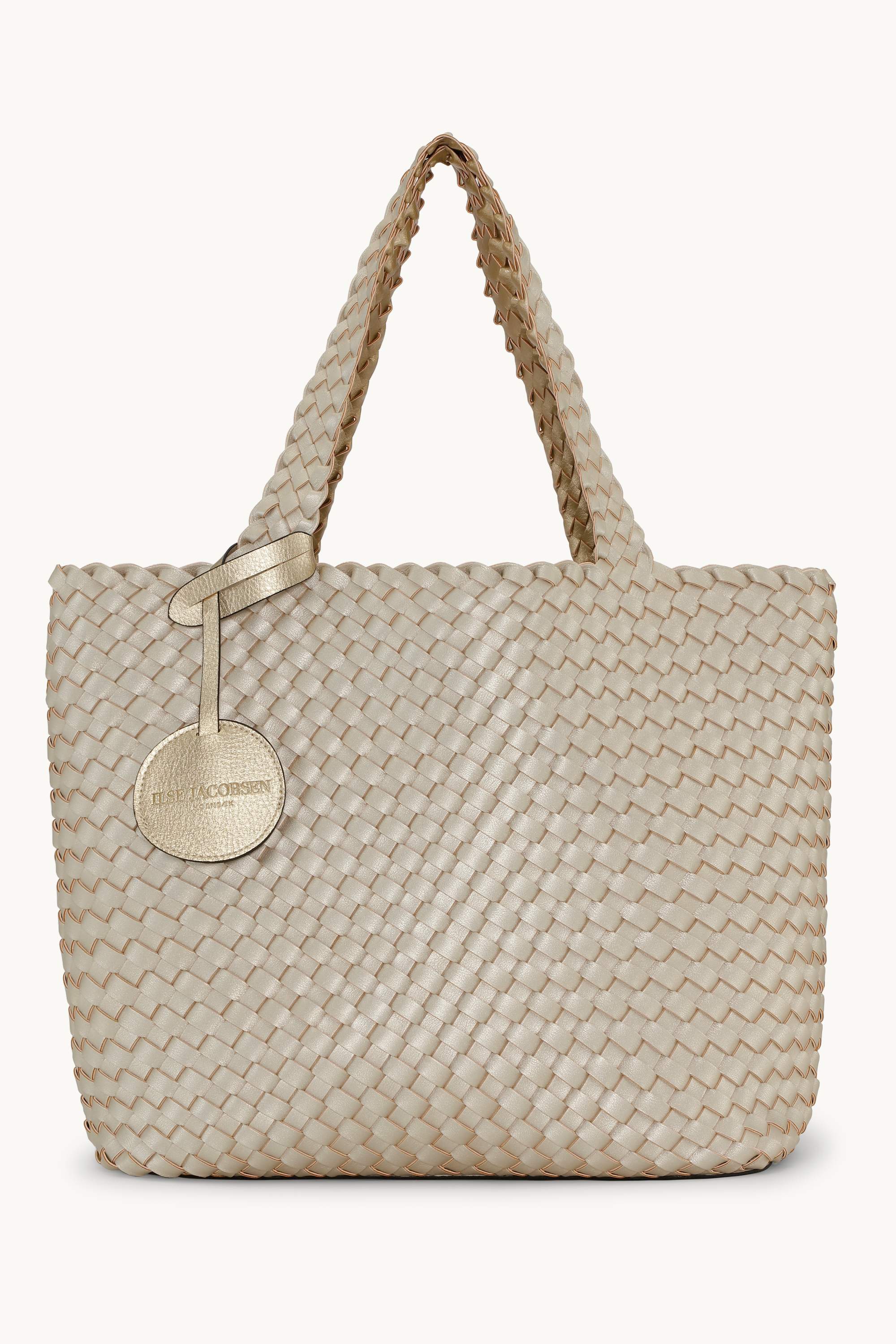 Tote Bag Trenzado - Platin Silver