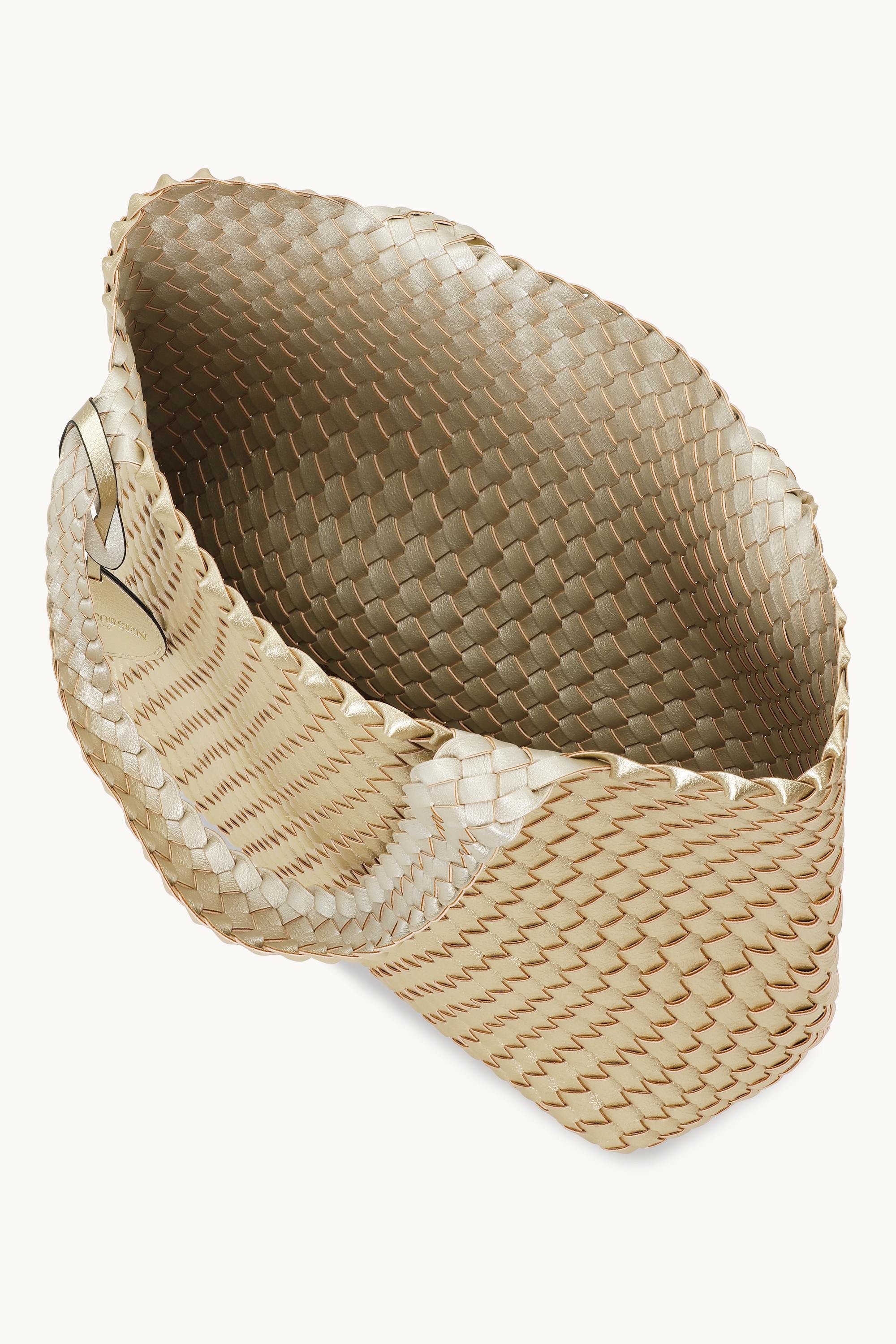 Tote Bag Trenzado - Platin Silver