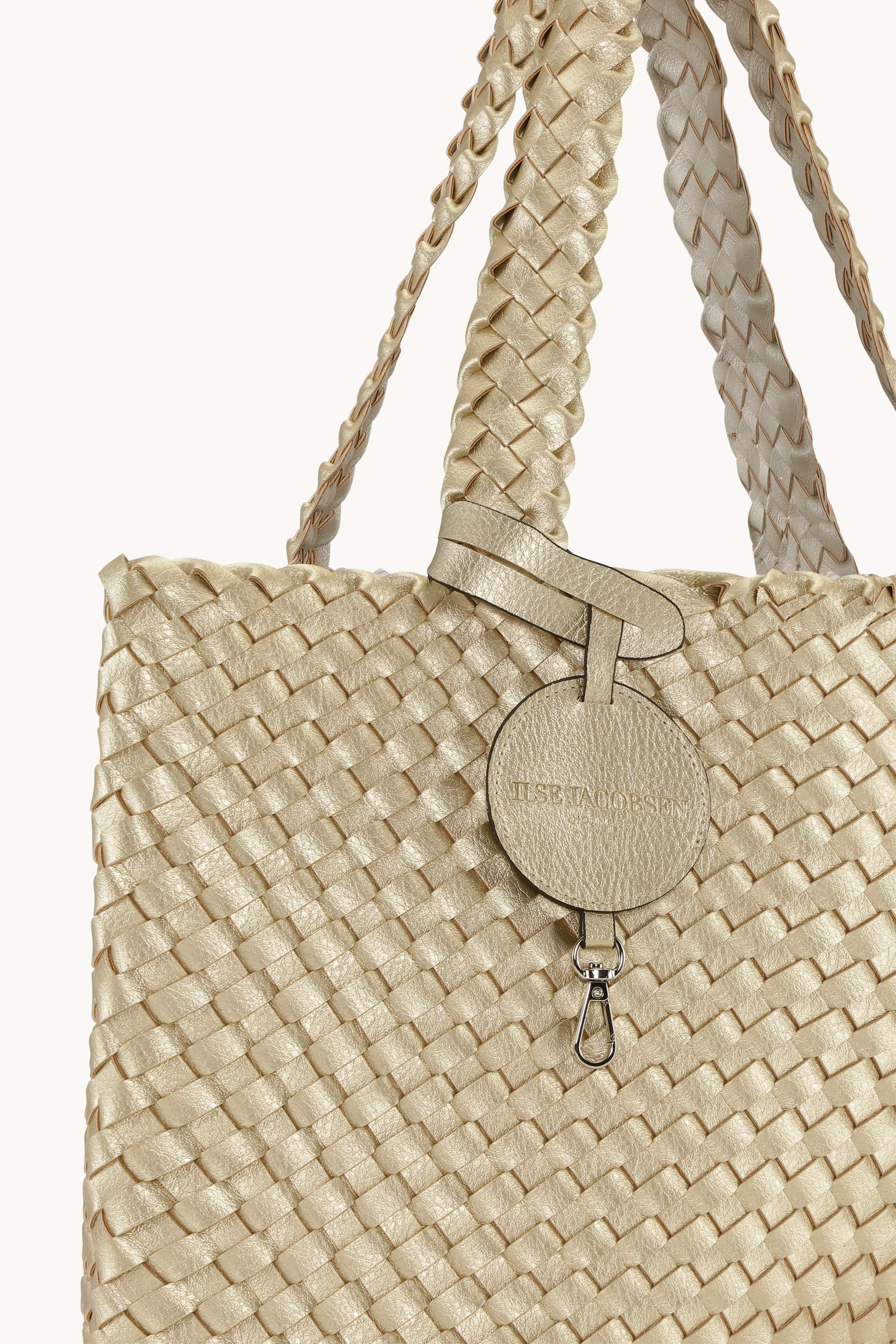 Tote Bag Trenzado - Platin Silver