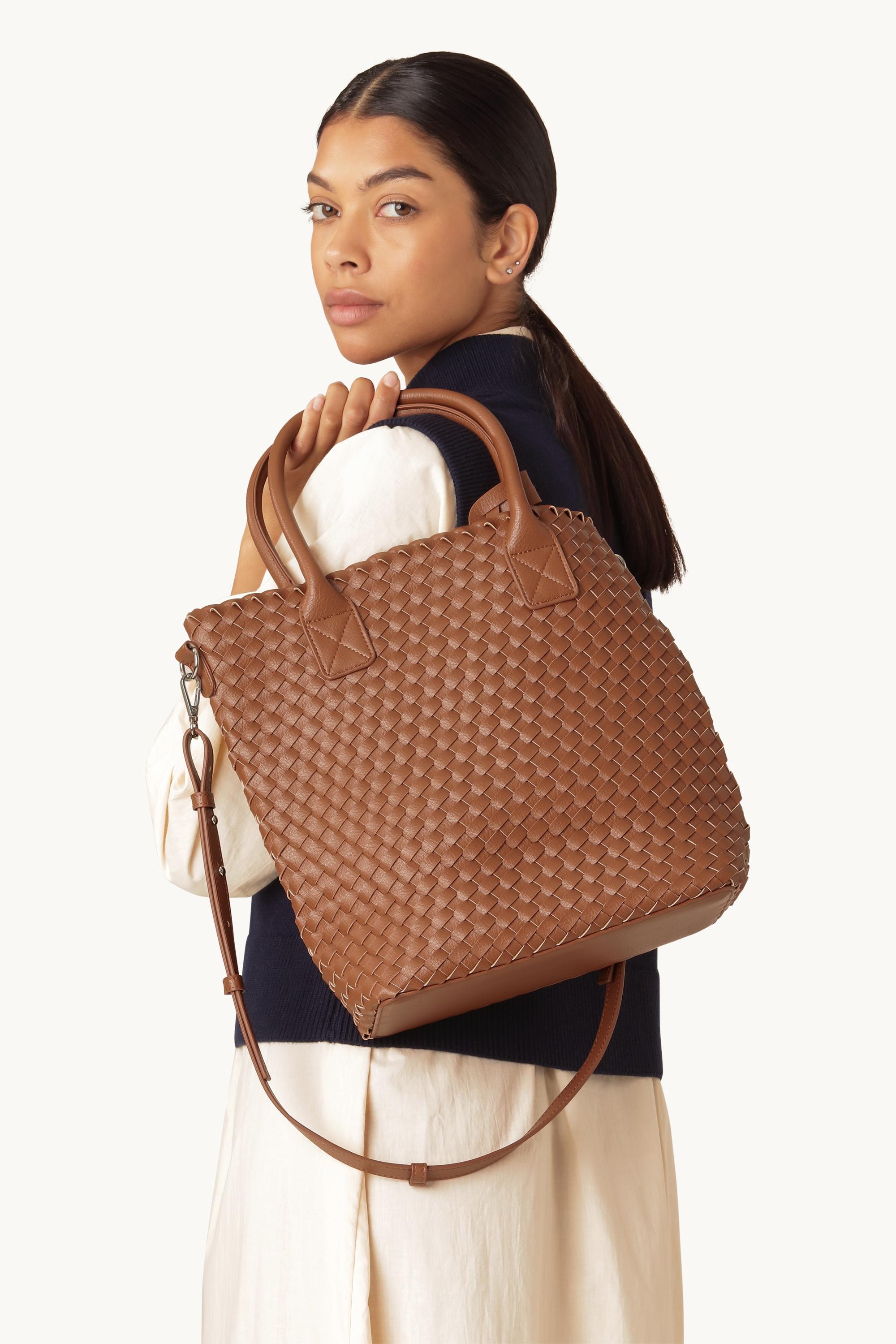 Tote Bag - Burnt Caramel Metallic Brown