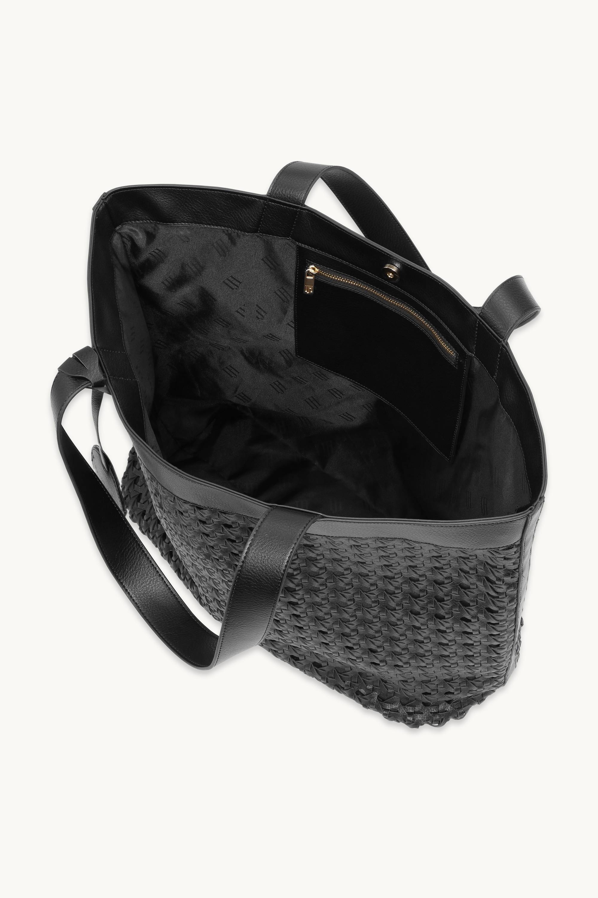 Large Beach Bag - Black Black