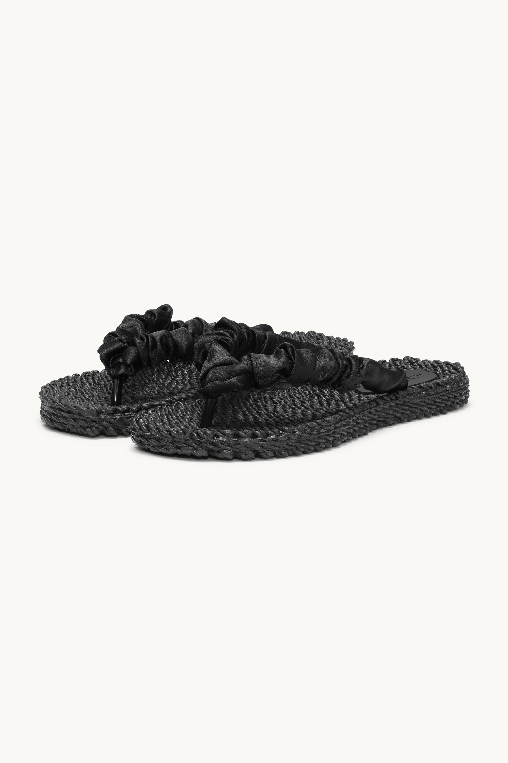 Chanclas Tejido - Black