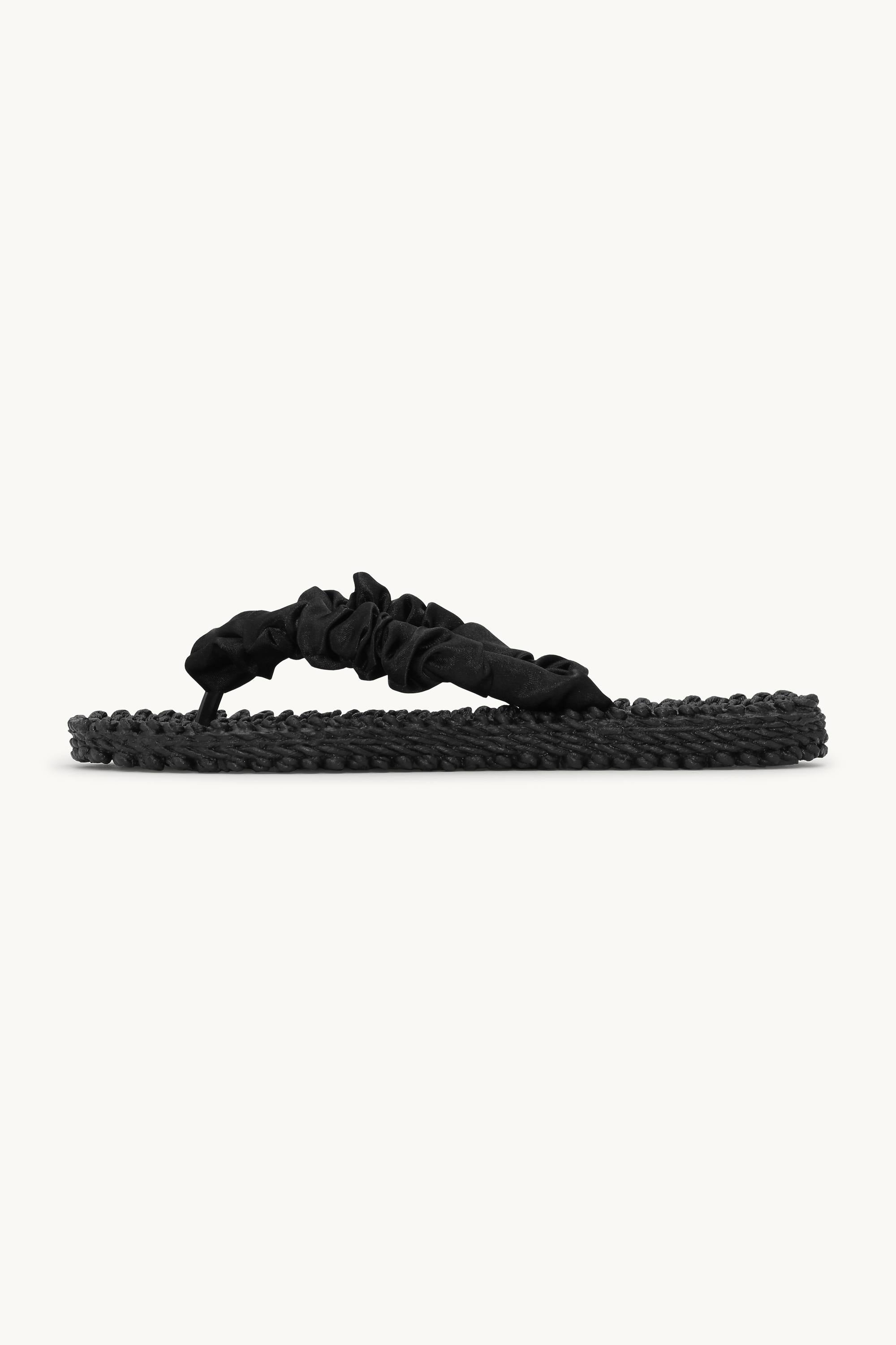 Chanclas Tejido - Black