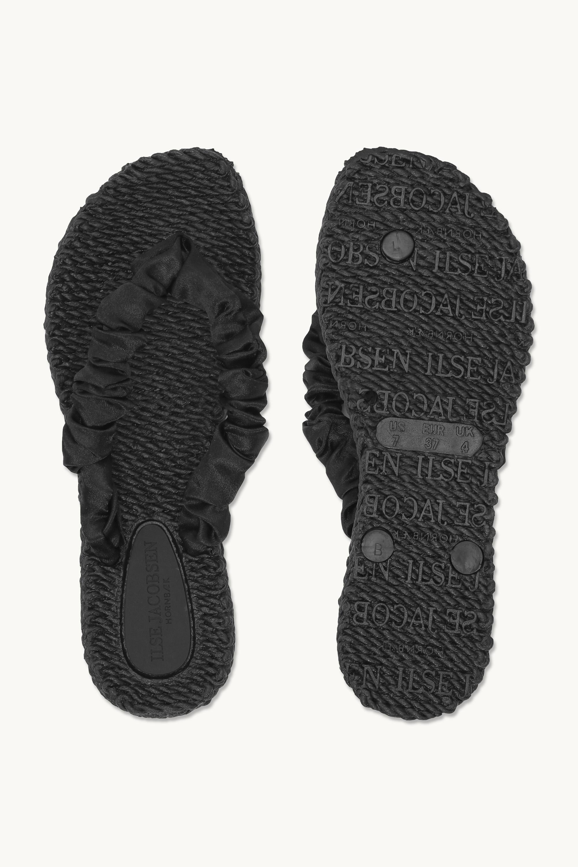 Chanclas Tejido - Black