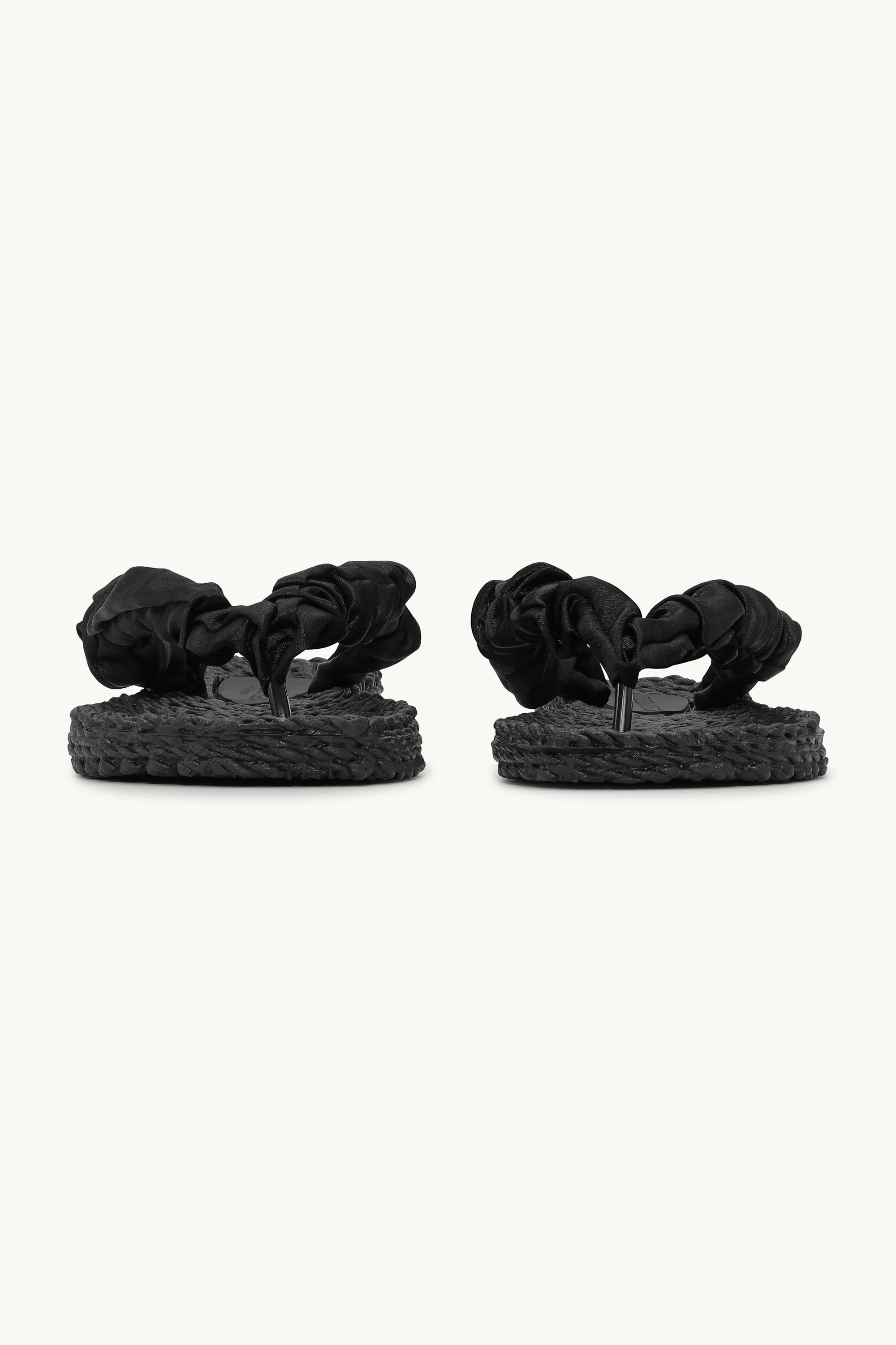 Chanclas Tejido - Black
