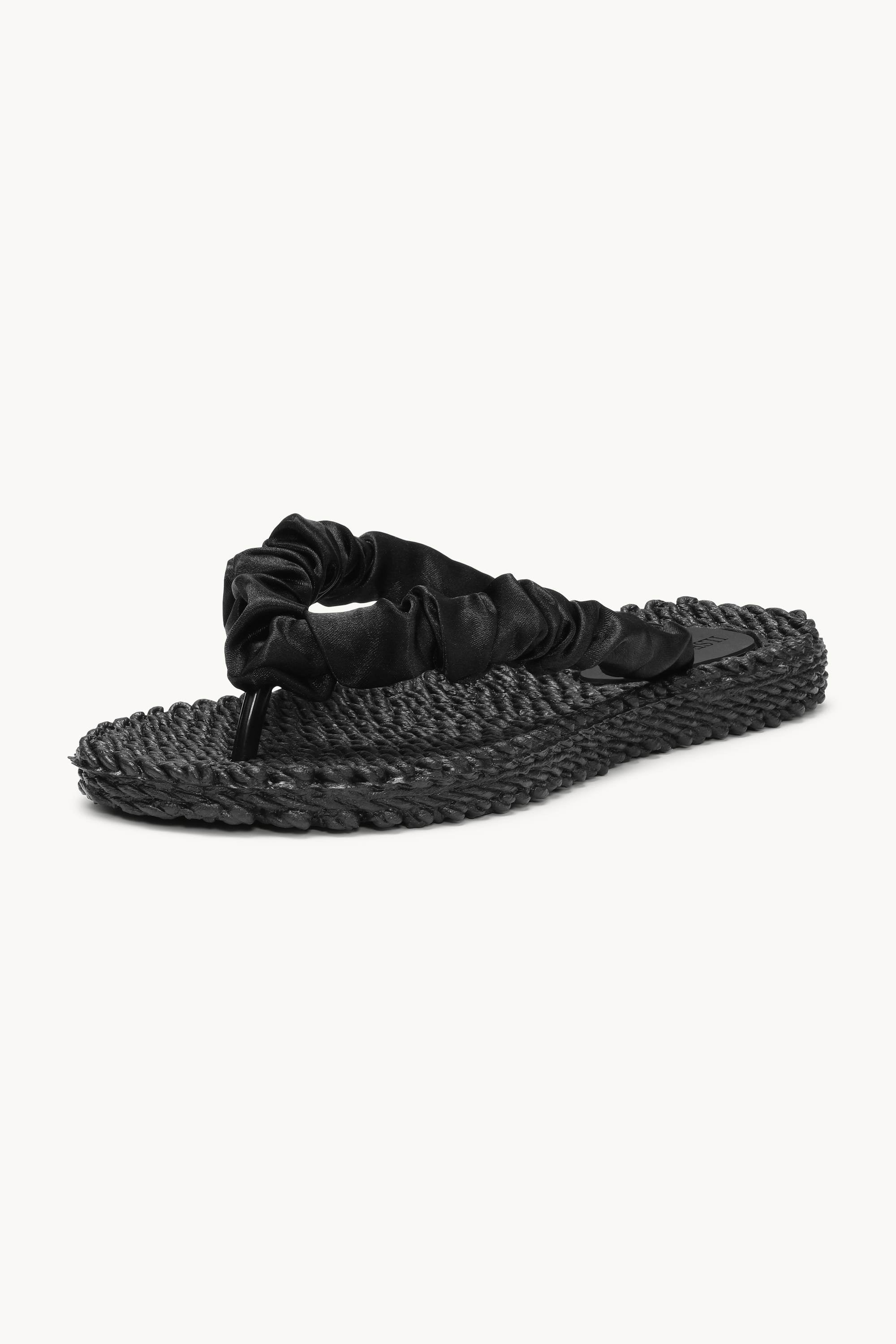 Chanclas Tejido - Black