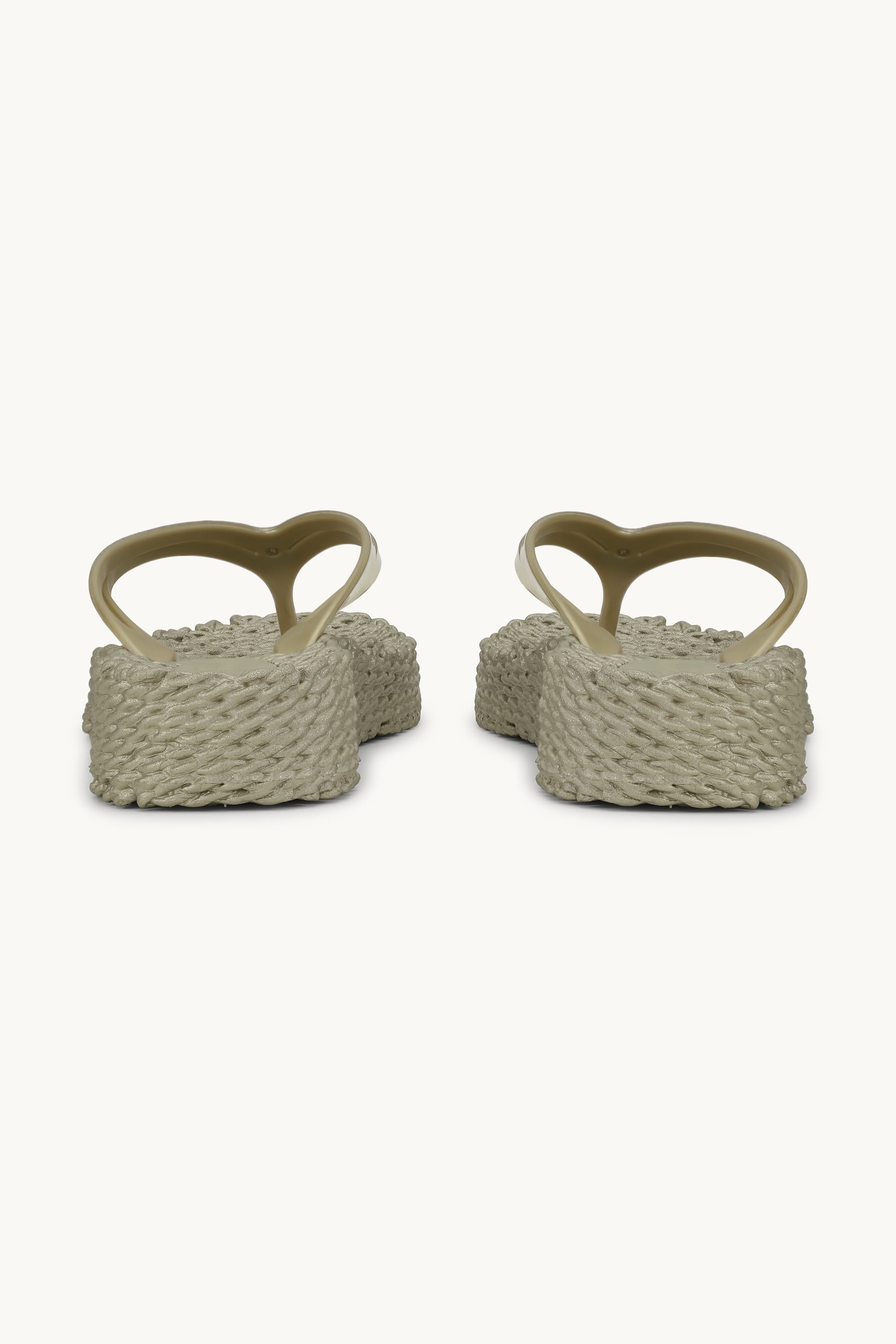 Platform Flip-flops Metallic - Platin