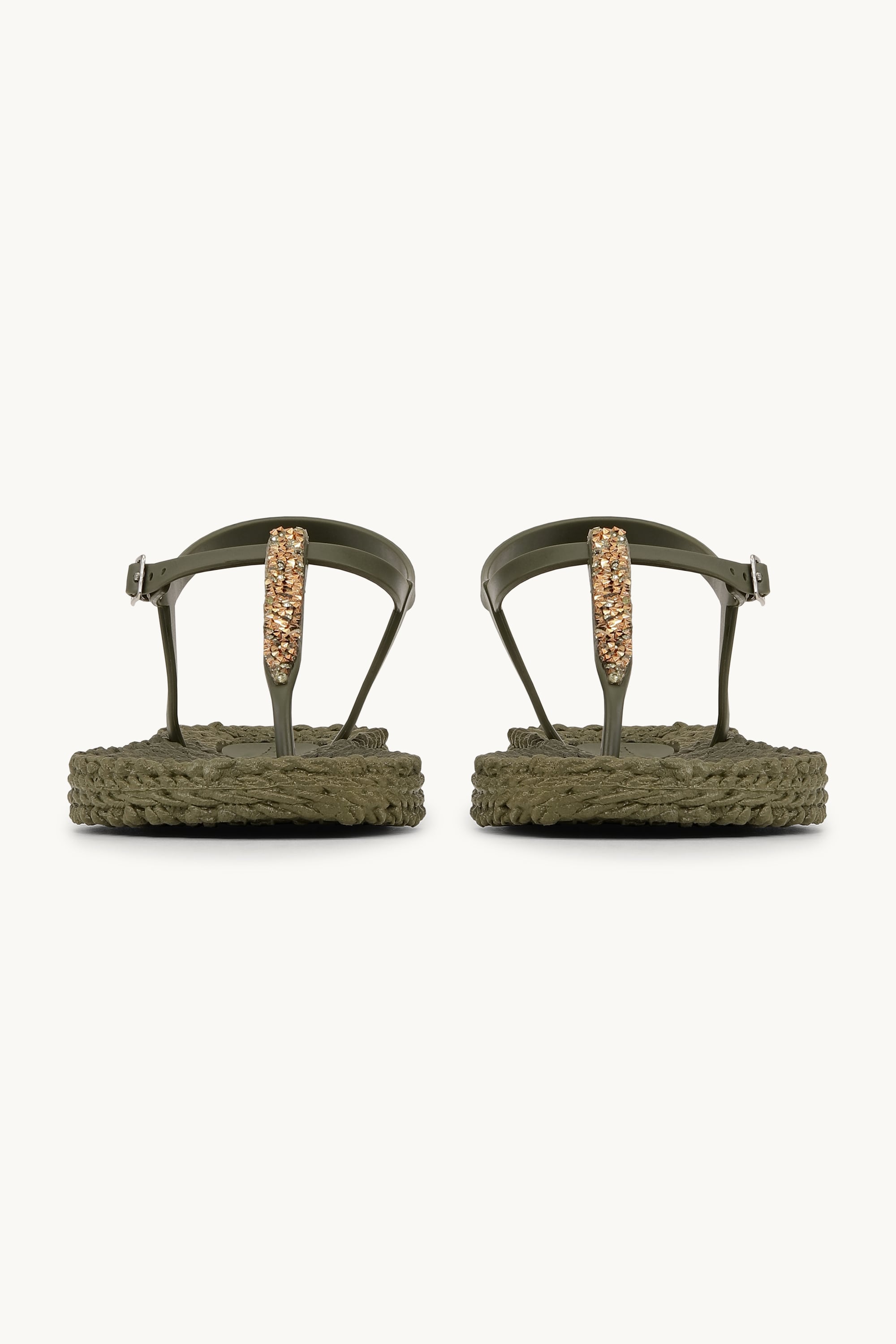 Flip Flops with Rhinestones - Army