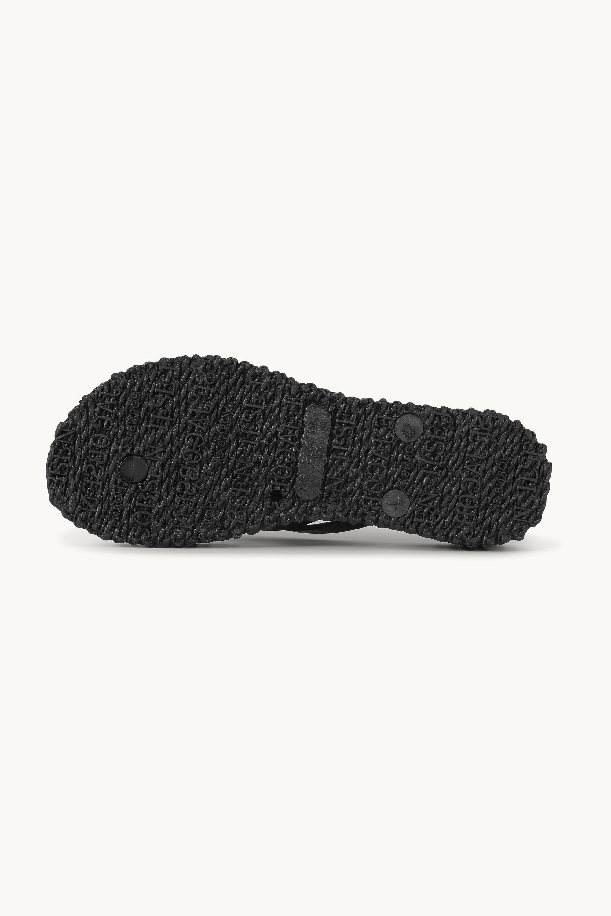 Chanclas con Plataforma Brillantes - Black