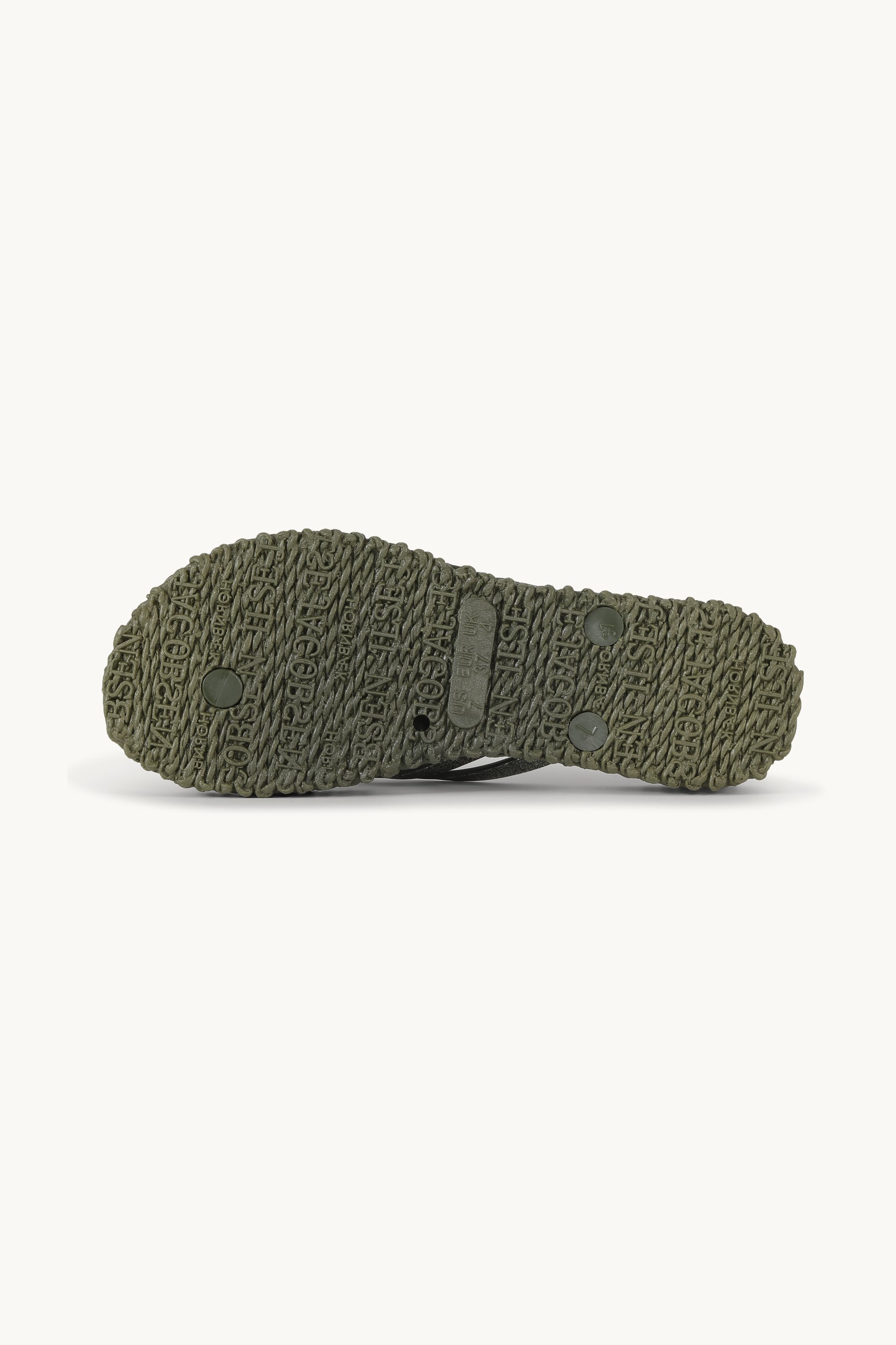 Platform Flip-flops Glitter - Army