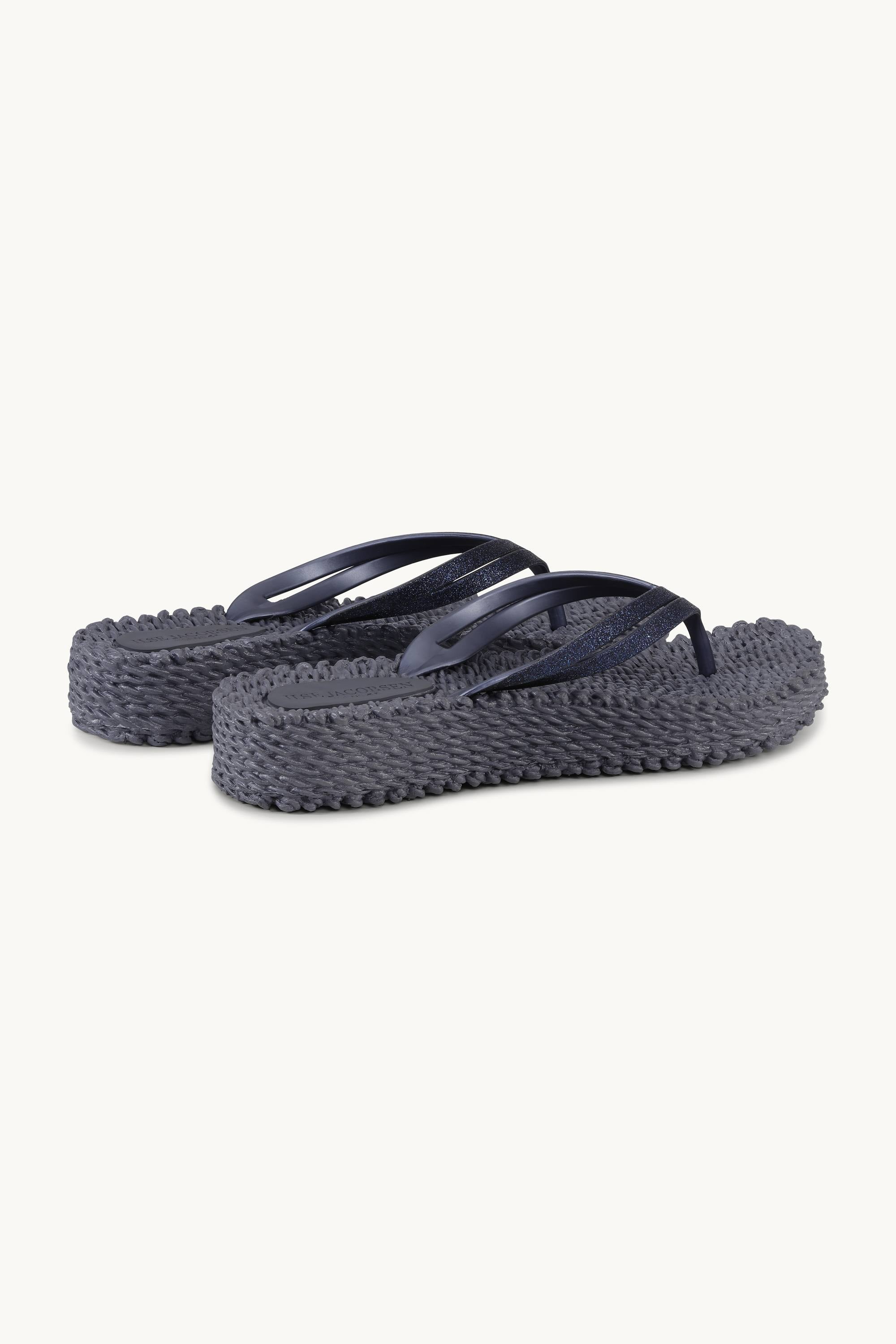 Platform Flip-flops Glitter - Ombre Blue