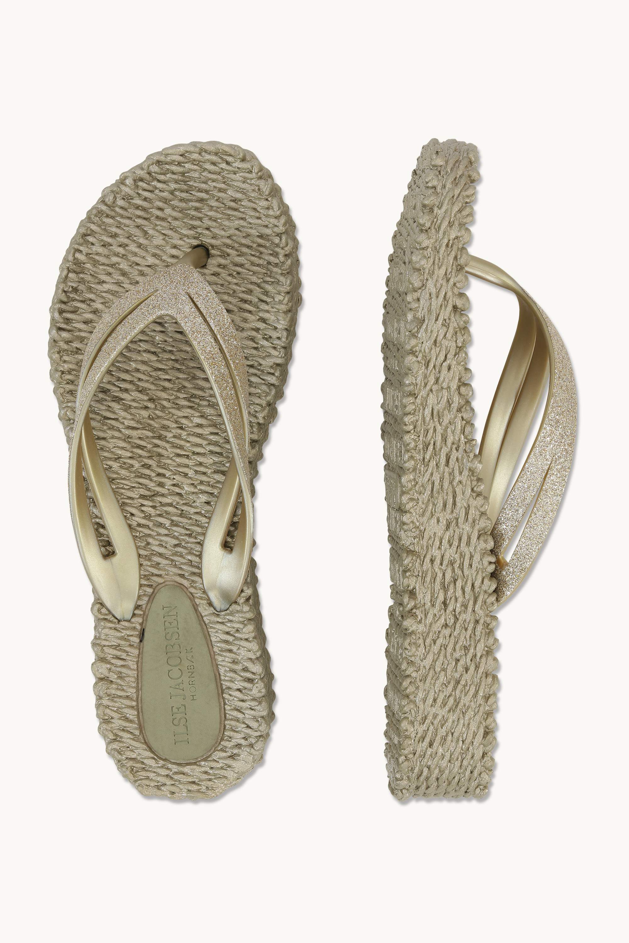 Chanclas con Plataforma Brillantes - Platin