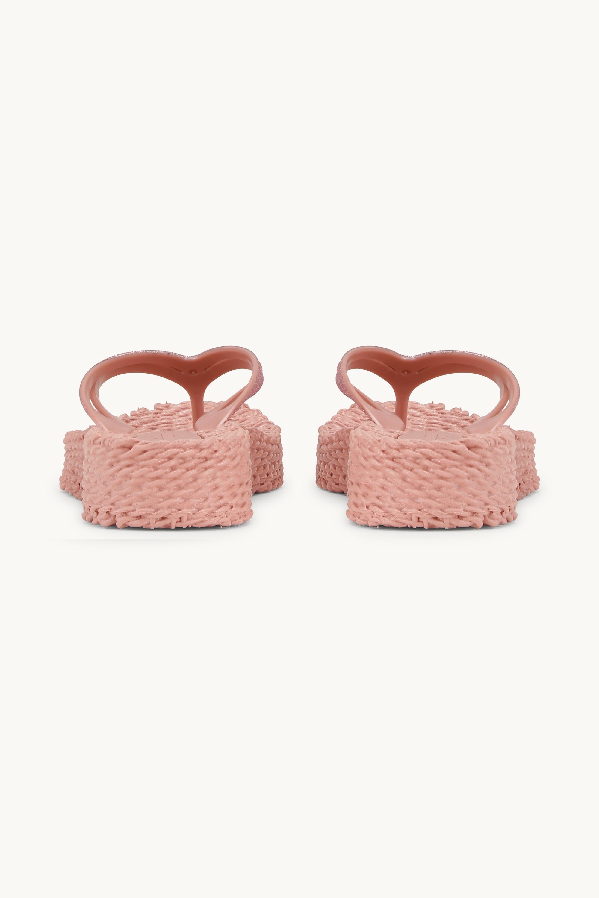 Chanclas con Plataforma Brillantes - Misty Rose
