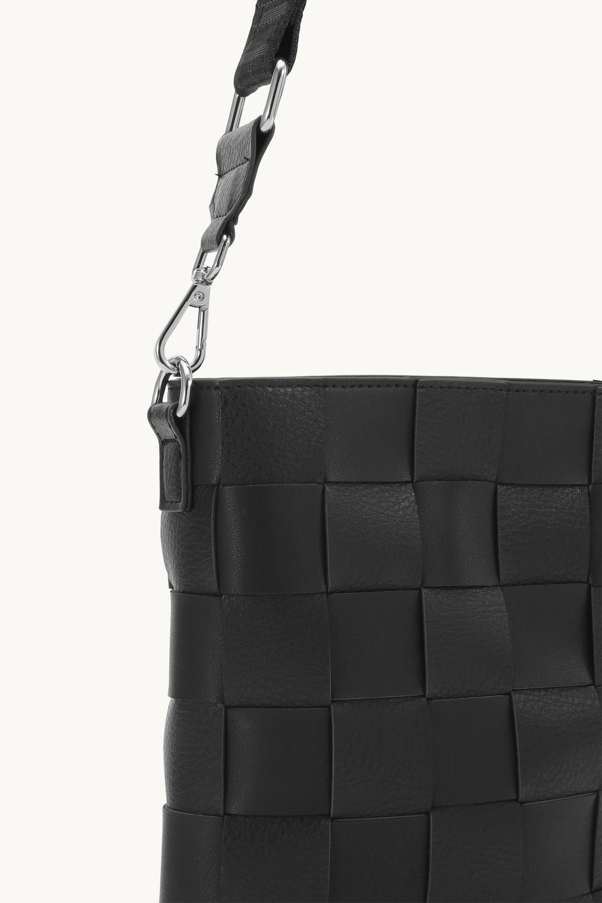 Braided Squared Cross-Body - Black