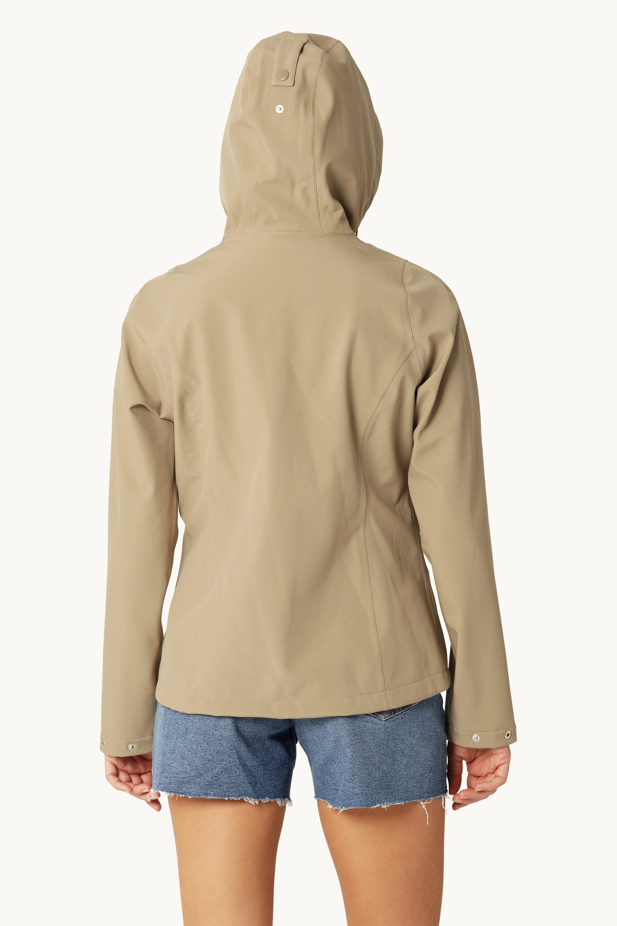 Short Softshell Raincoat - Greige