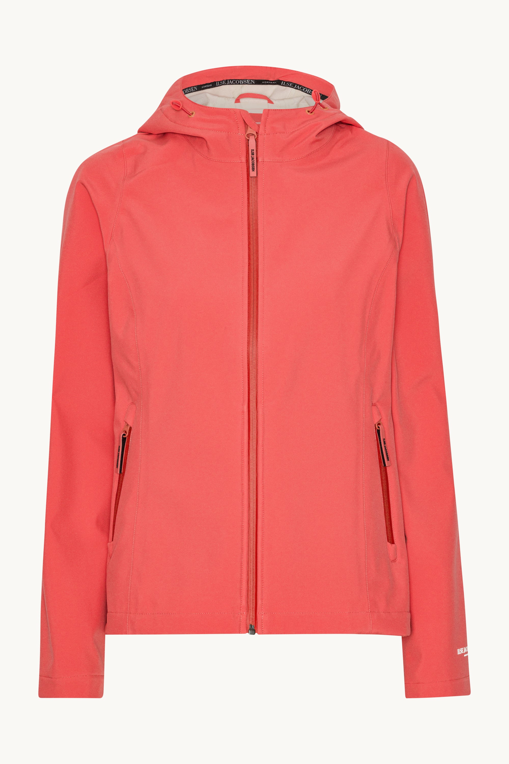 Short Softshell Raincoat - Spiced Coral