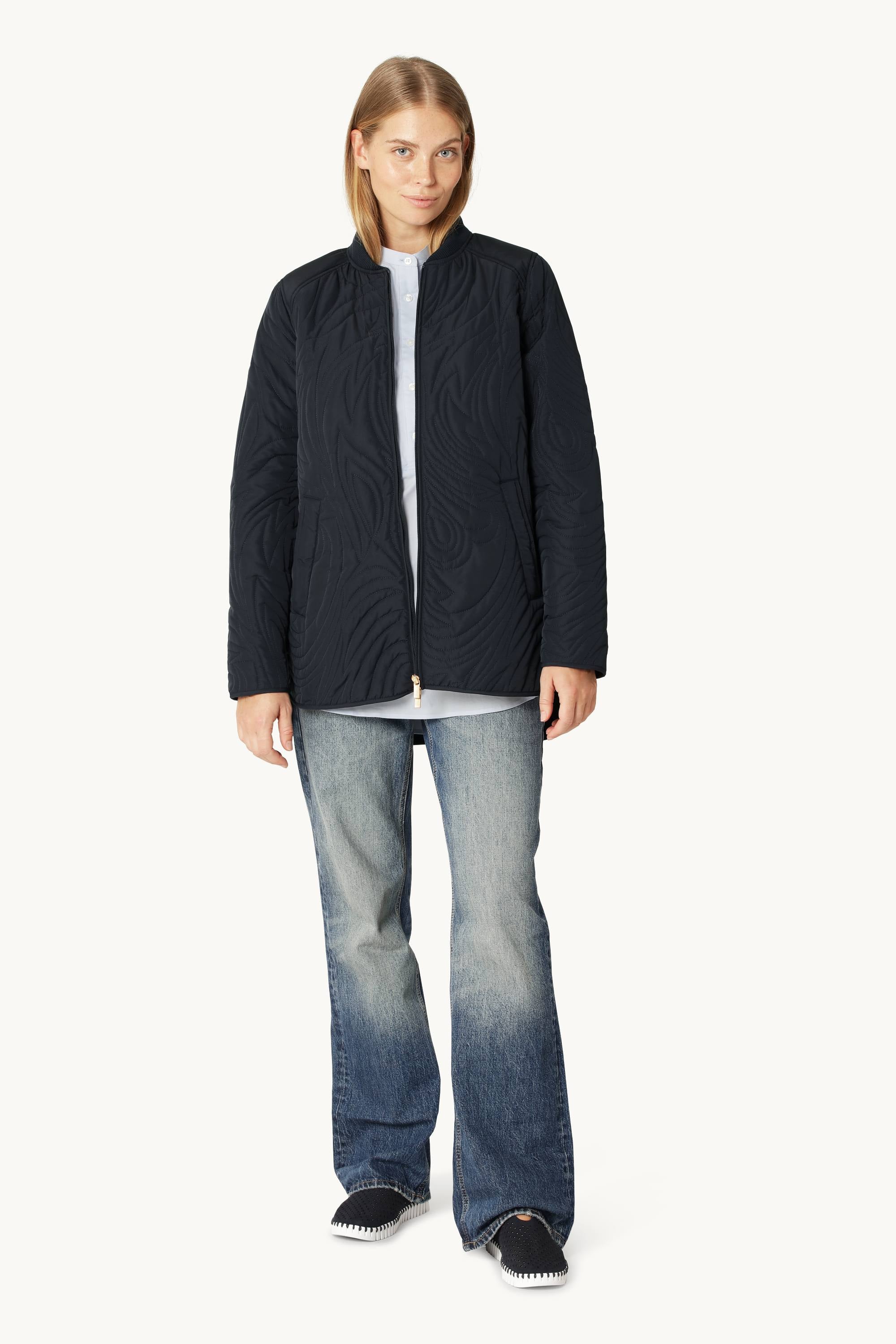 Chaqueta Acolchada Corta - Dark Indigo