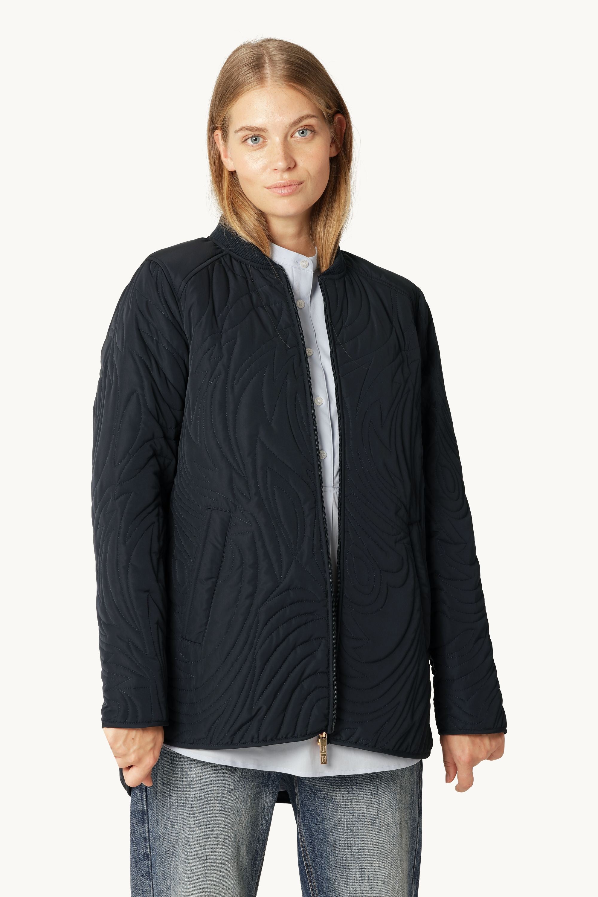 Chaqueta Acolchada Corta - Dark Indigo