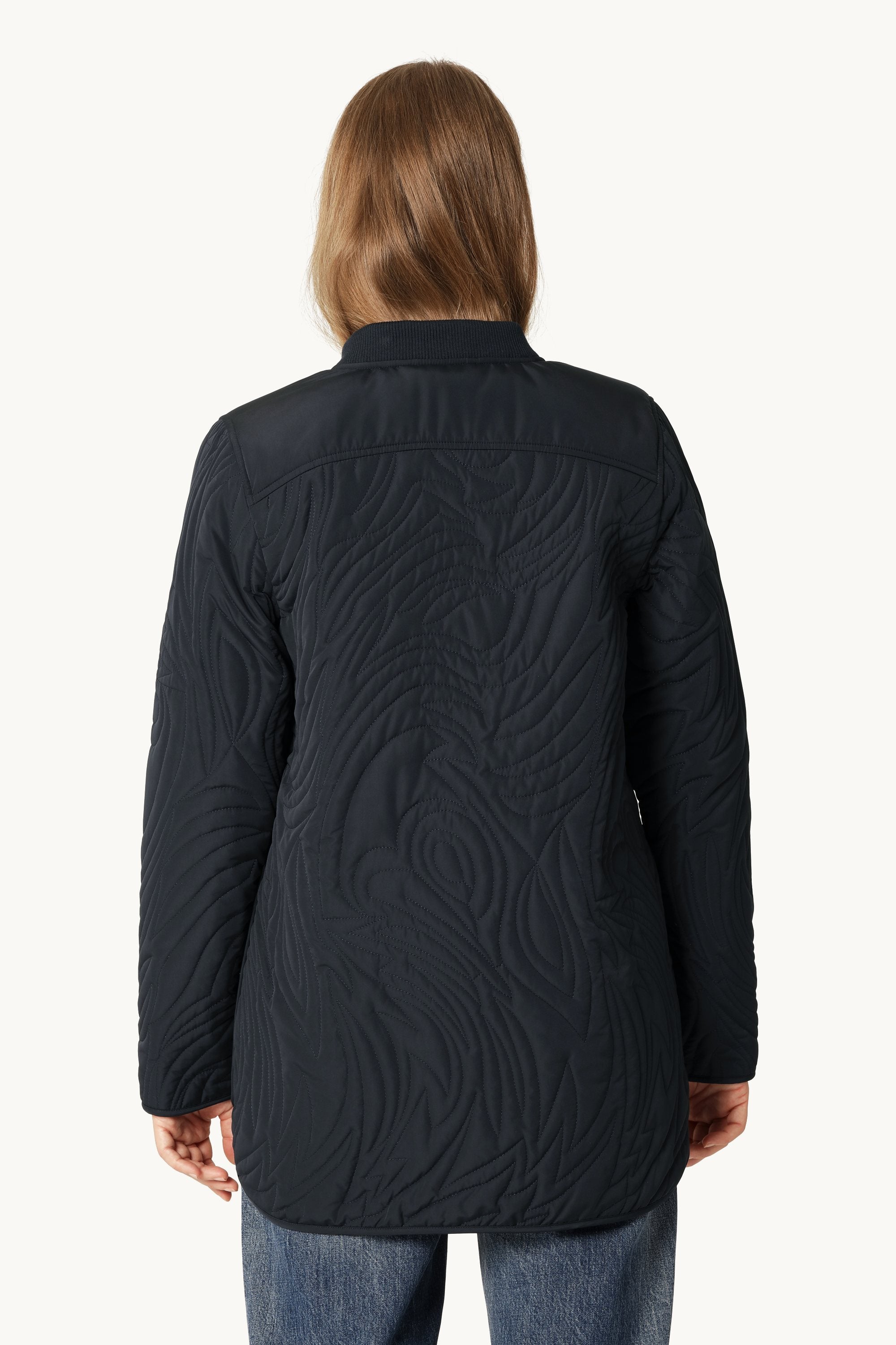 Chaqueta Acolchada Corta - Dark Indigo